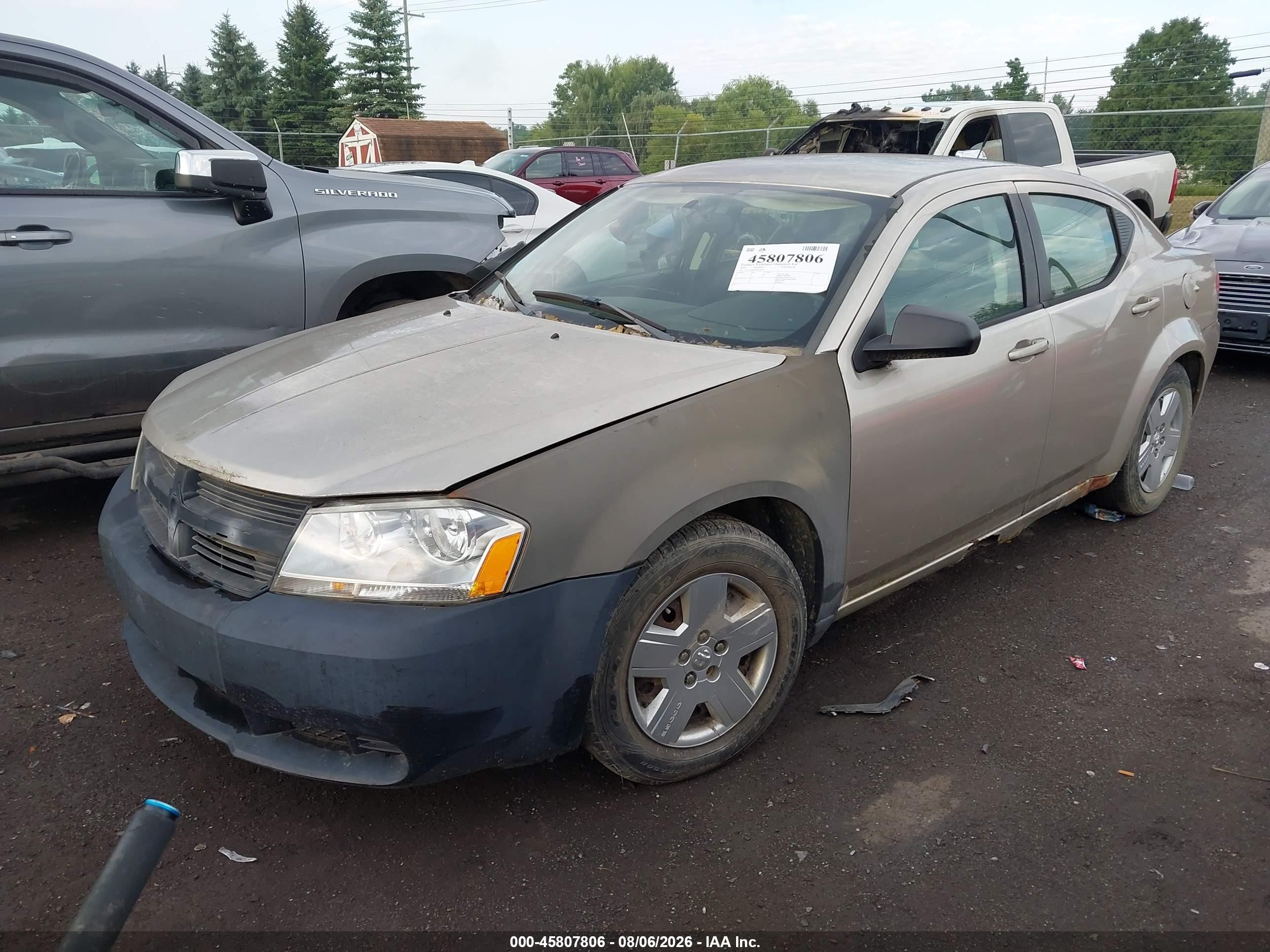 2009 Dodge Avenger Se/sxt Champagne vin: 1B3LC46B69N528230