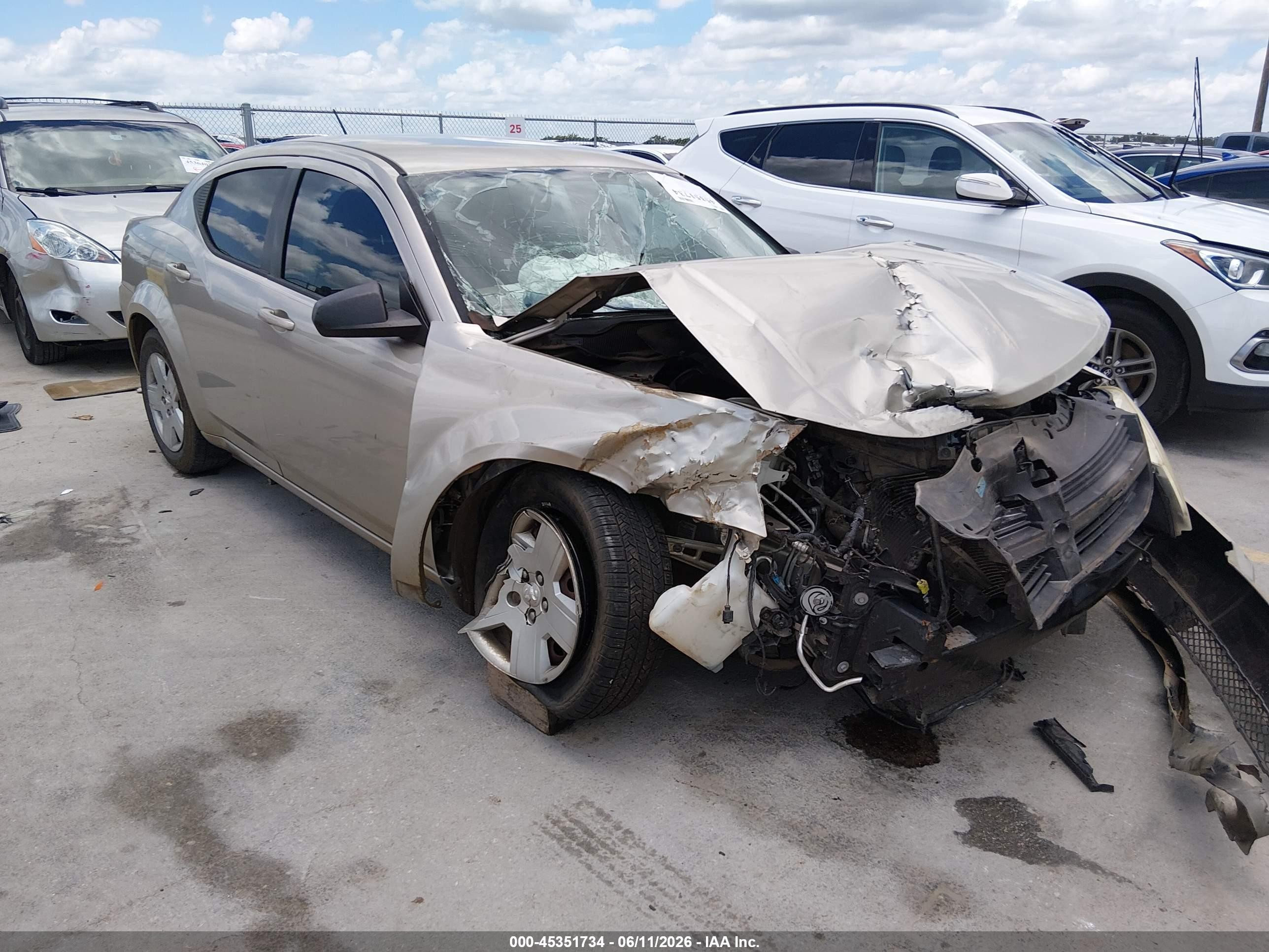 2009 Dodge Avenger Se/sxt Tan vin: 1B3LC46B69N535310