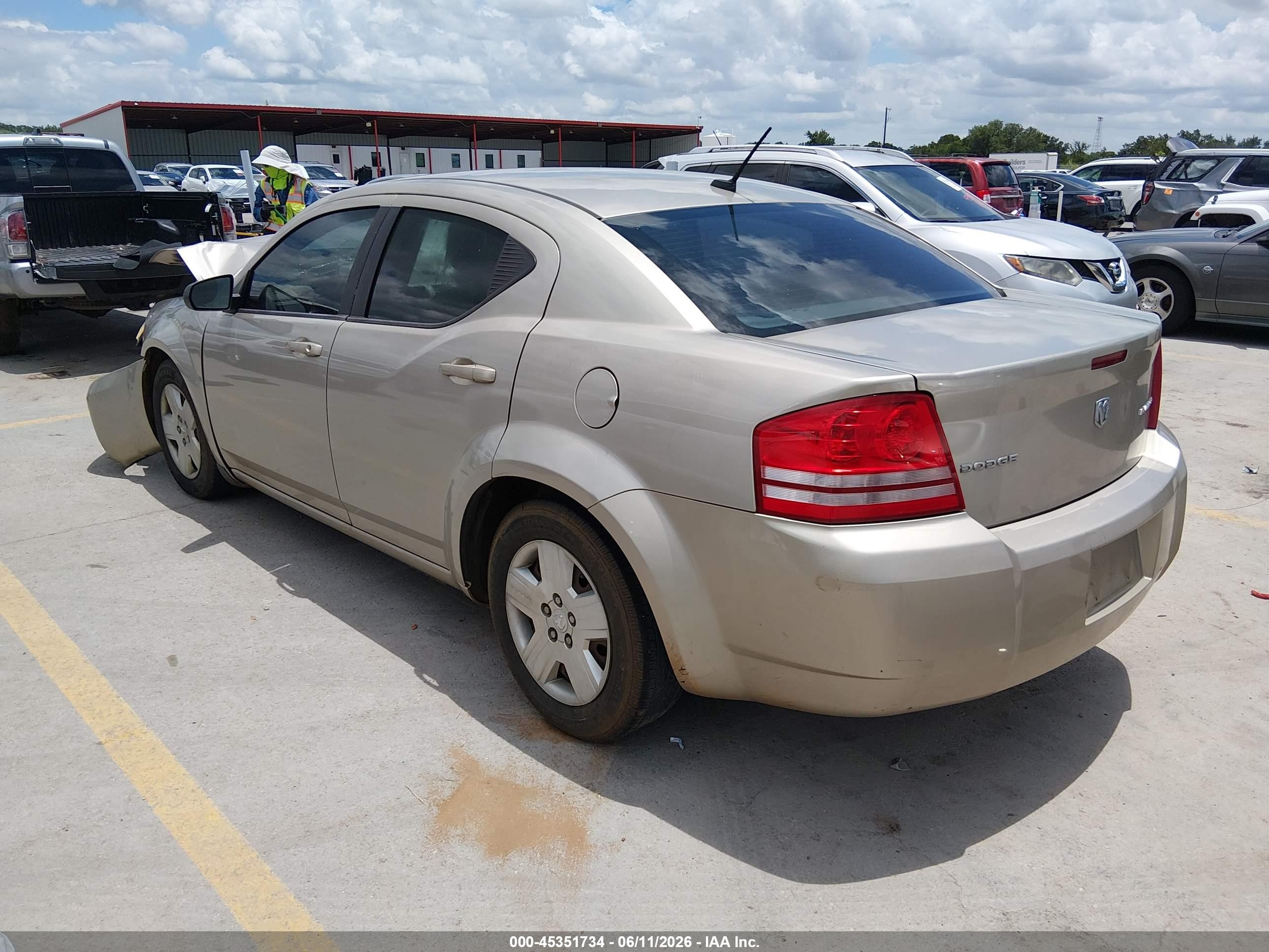 2009 Dodge Avenger Se/sxt Tan vin: 1B3LC46B69N535310