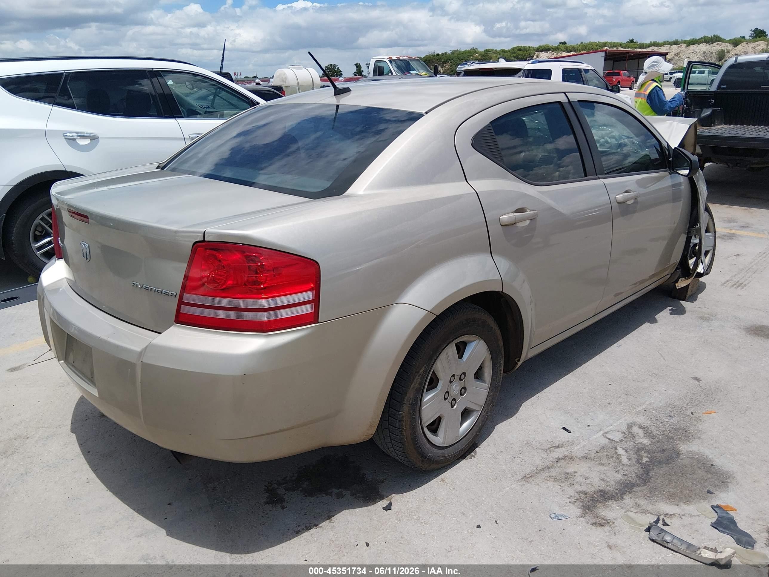 2009 Dodge Avenger Se/sxt Tan vin: 1B3LC46B69N535310