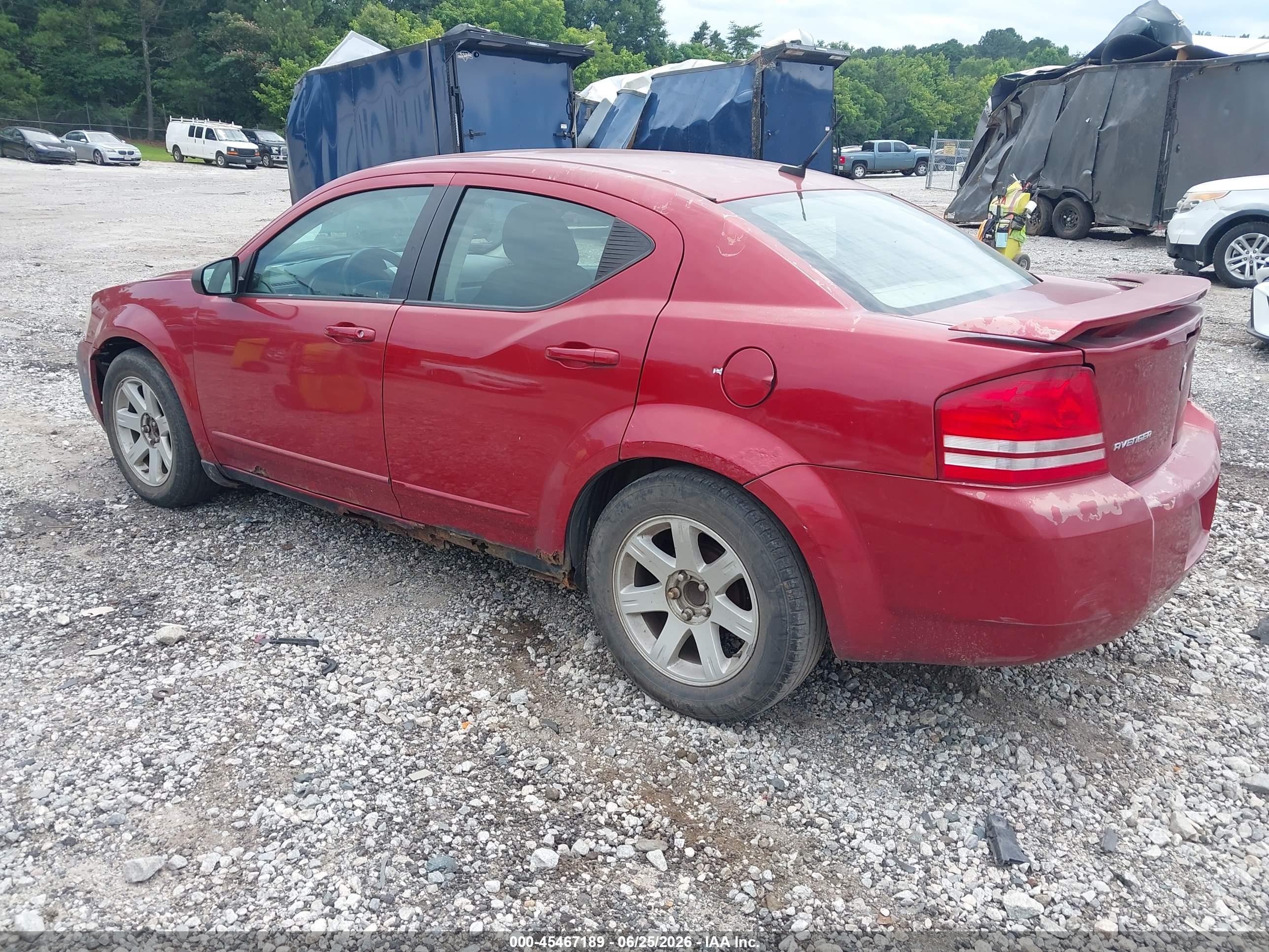 2009 Dodge Avenger Se/sxt Красный vin: 1B3LC46B99N565188