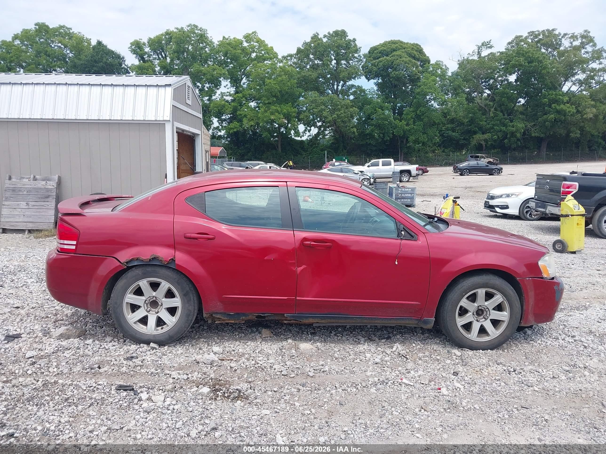 2009 Dodge Avenger Se/sxt Красный vin: 1B3LC46B99N565188