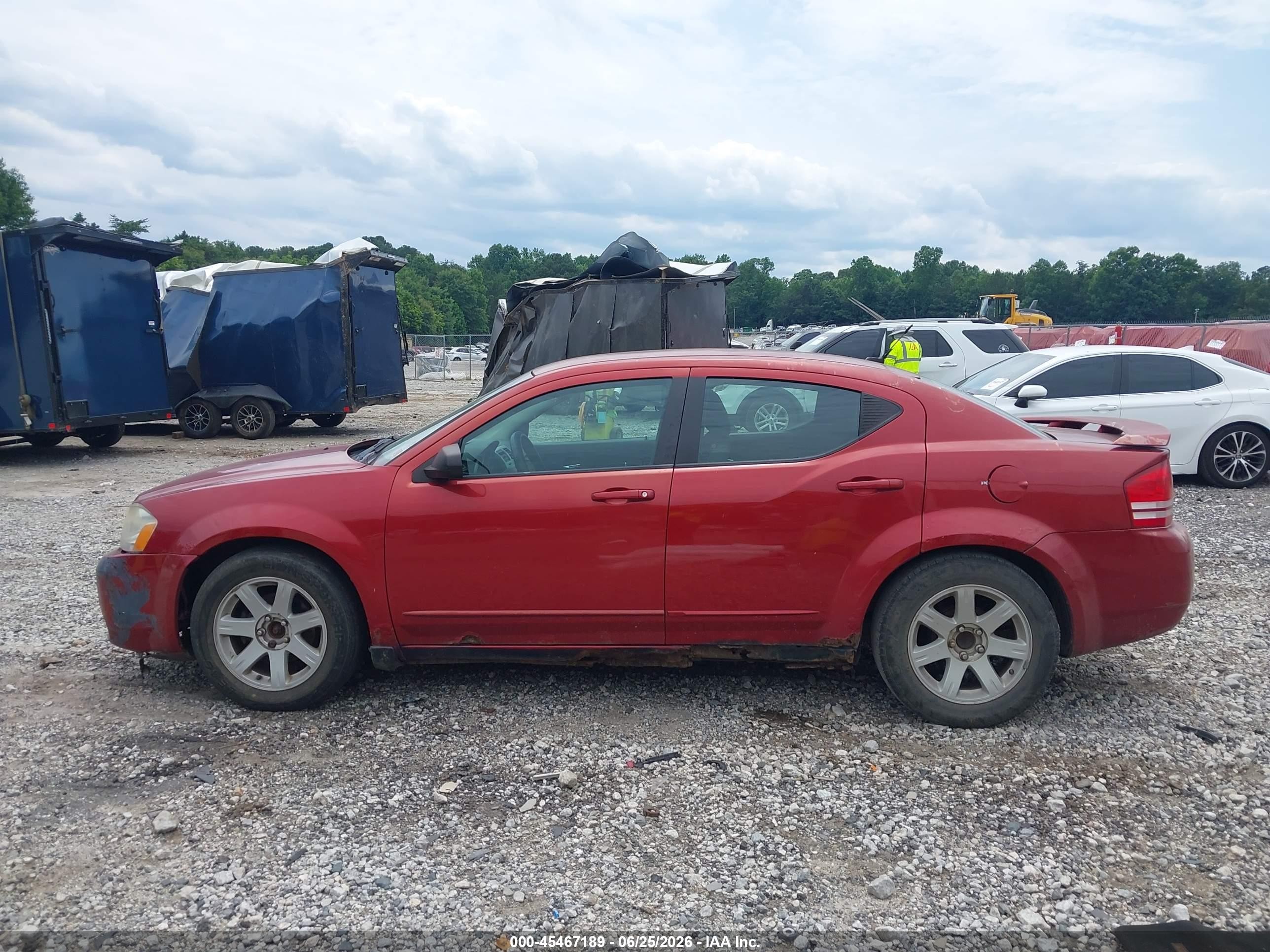 2009 Dodge Avenger Se/sxt Красный vin: 1B3LC46B99N565188