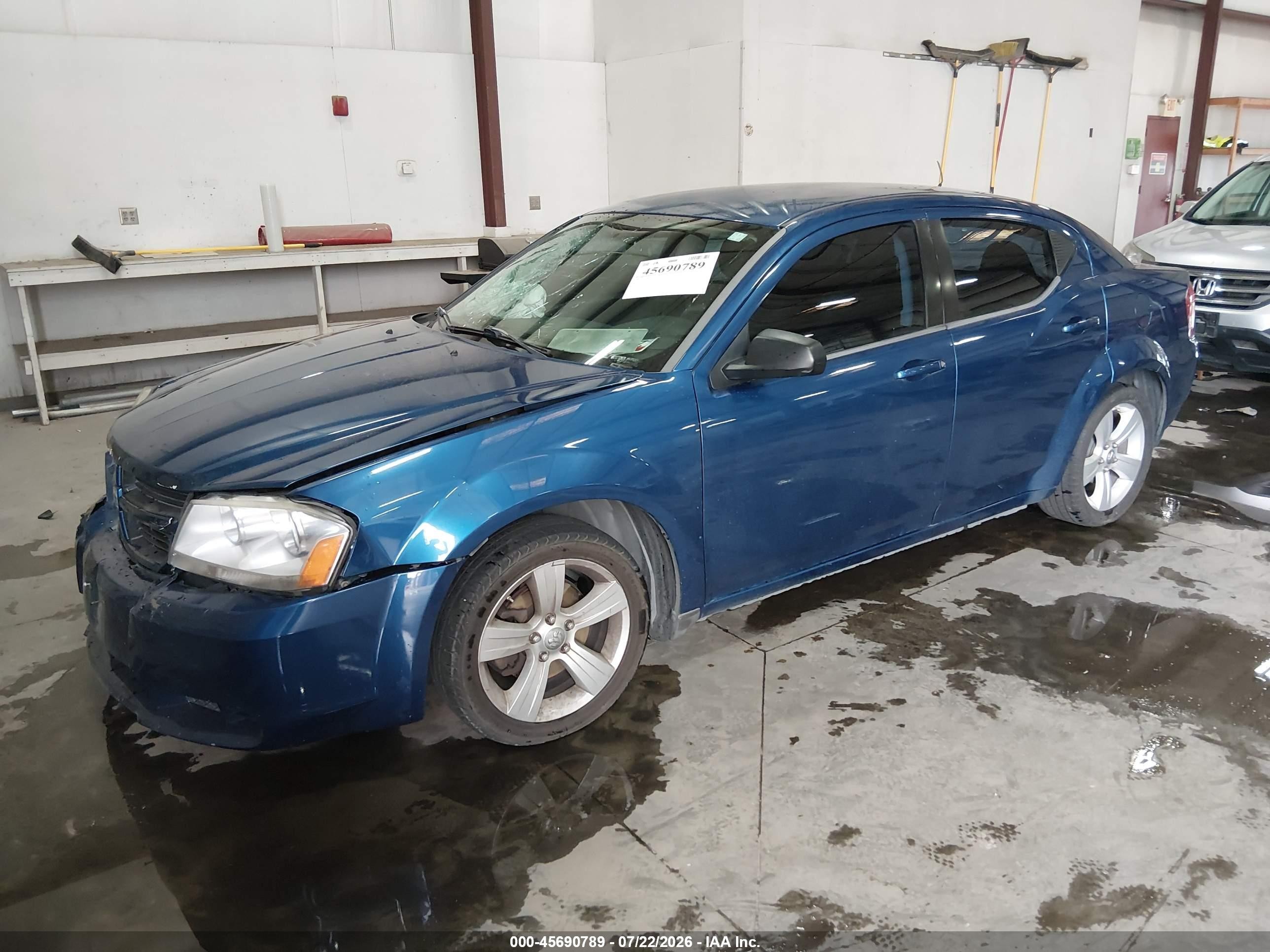 2009 Dodge Avenger Se/sxt Blue vin: 1B3LC46BX9N505551