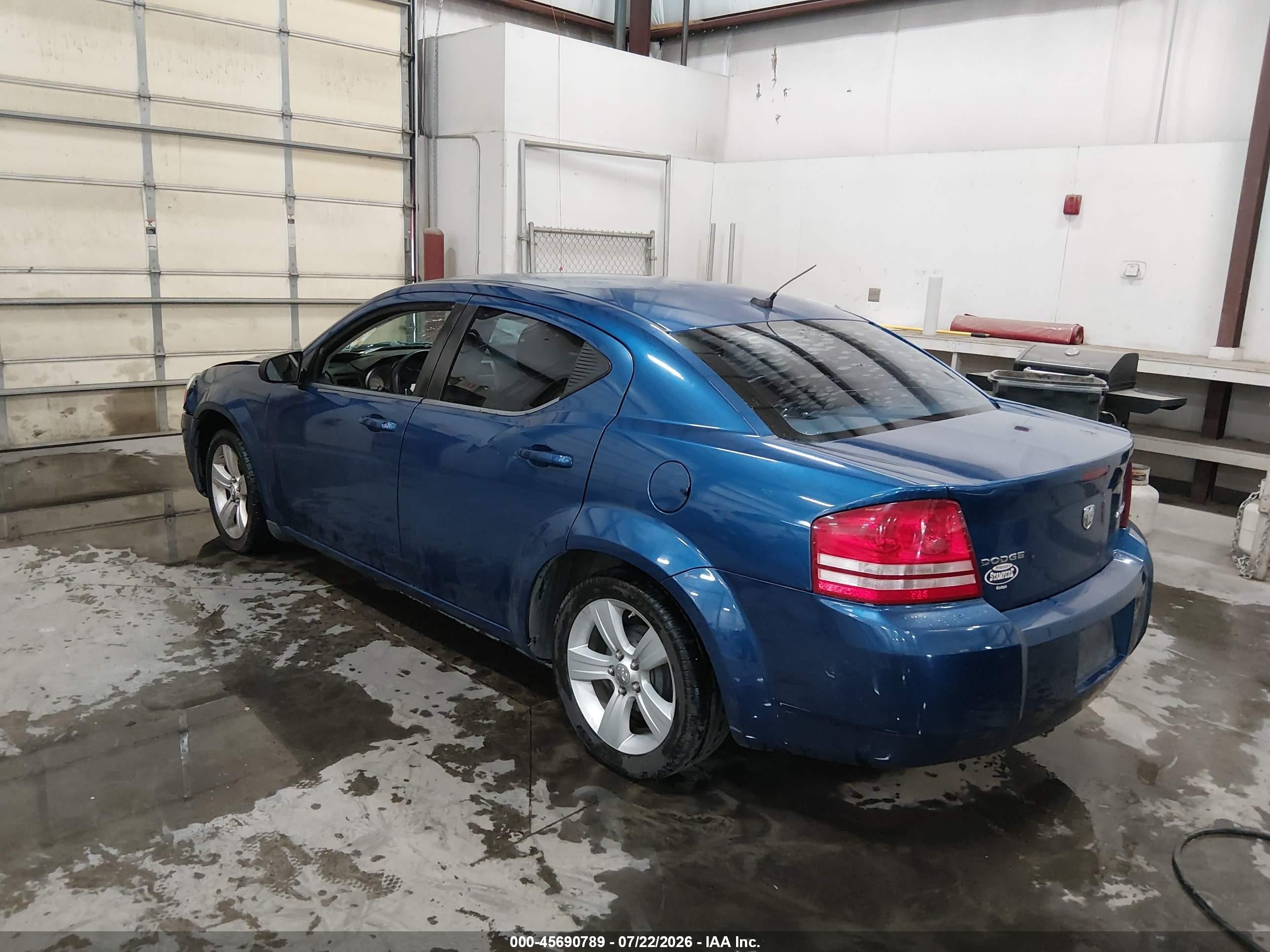 2009 Dodge Avenger Se/sxt Blue vin: 1B3LC46BX9N505551