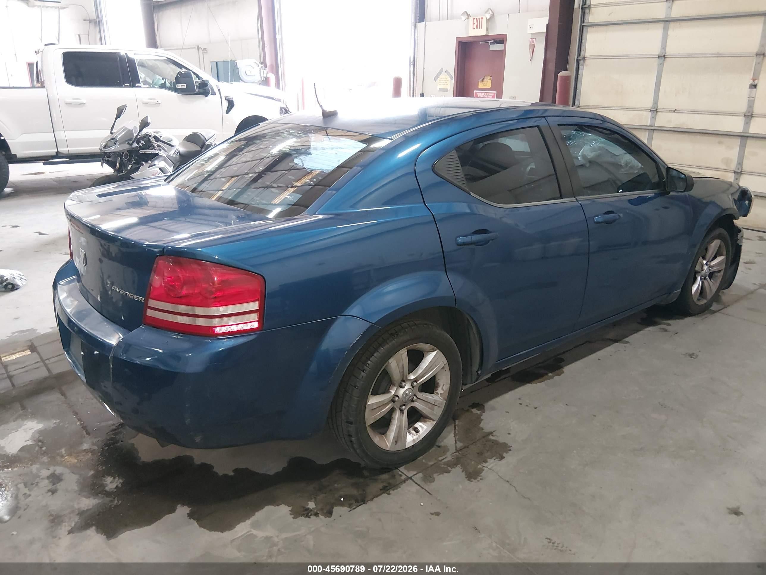 2009 Dodge Avenger Se/sxt Blue vin: 1B3LC46BX9N505551