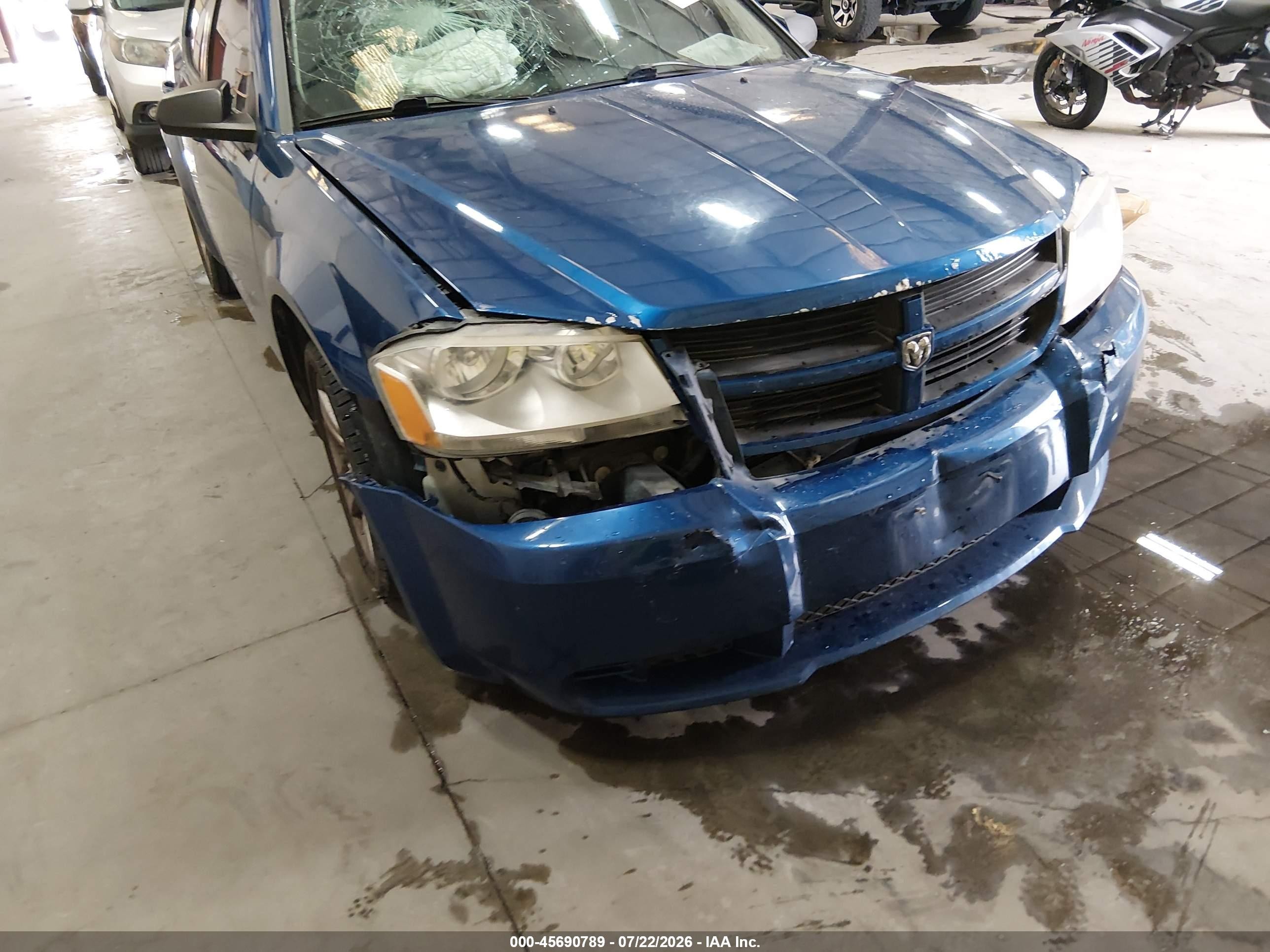 2009 Dodge Avenger Se/sxt Blue vin: 1B3LC46BX9N505551