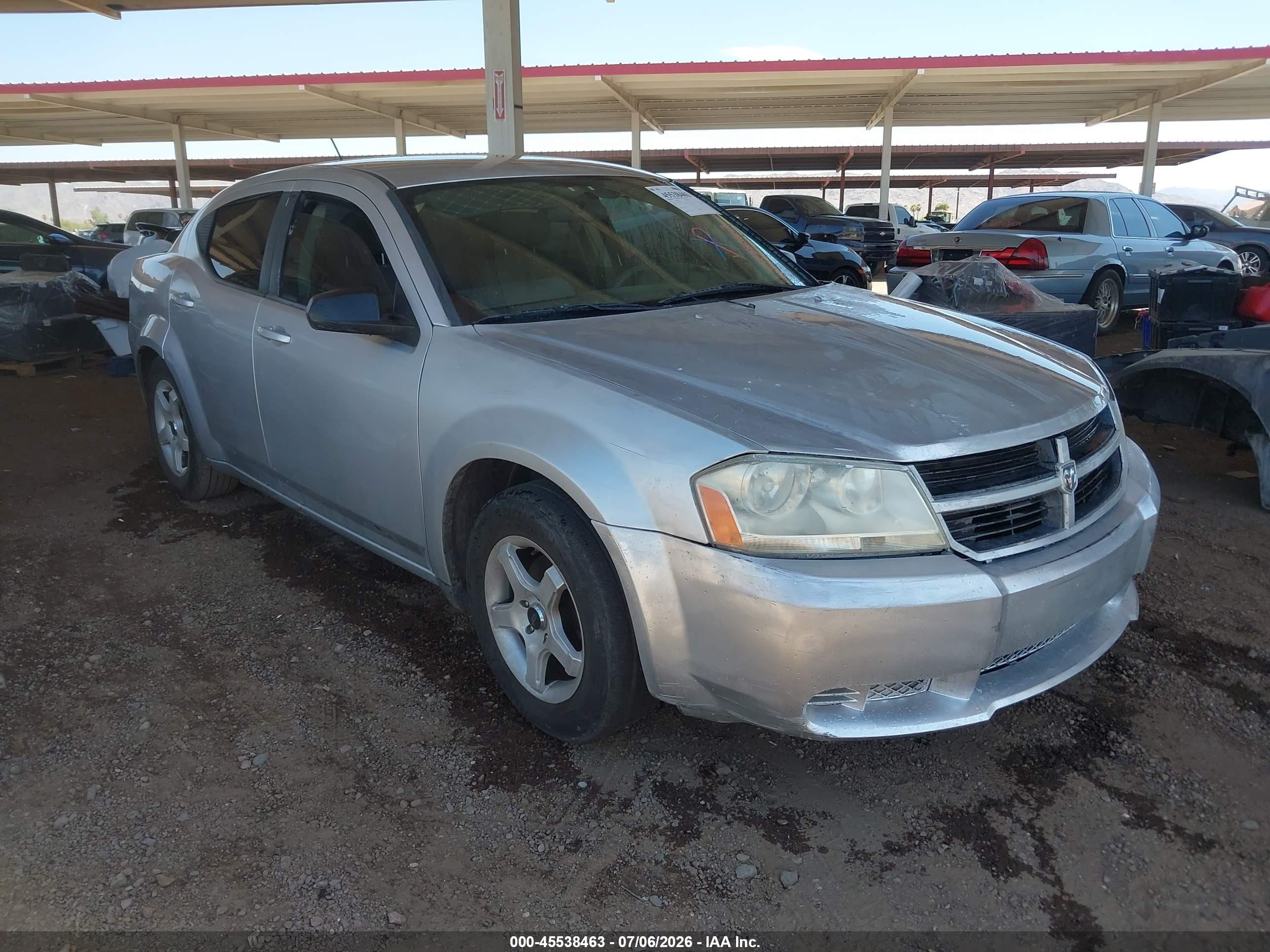 2008 Dodge Avenger Se Silver vin: 1B3LC46J28N187818