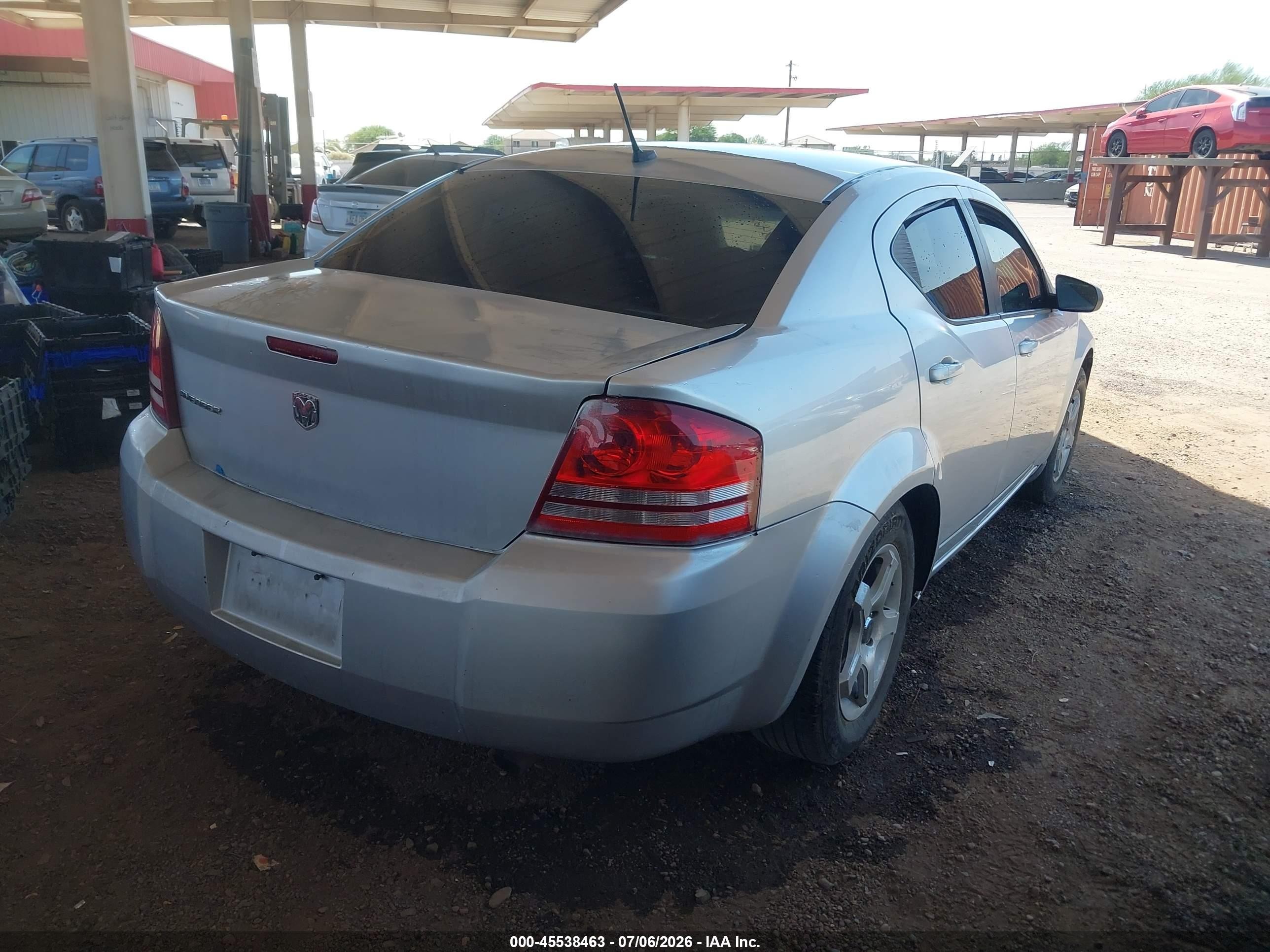 2008 Dodge Avenger Se Silver vin: 1B3LC46J28N187818