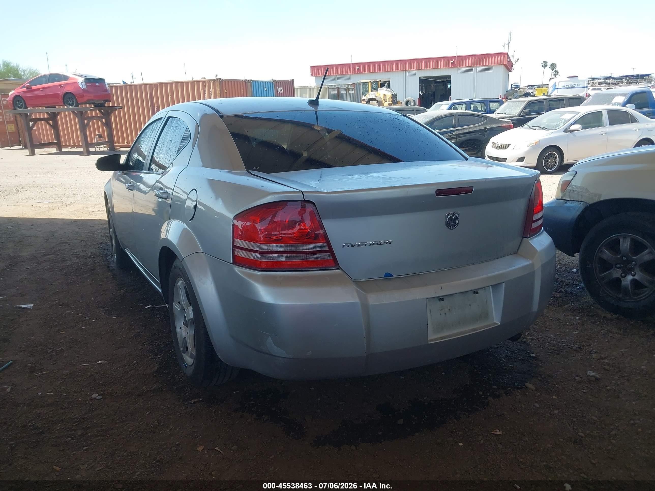 2008 Dodge Avenger Se Silver vin: 1B3LC46J28N187818