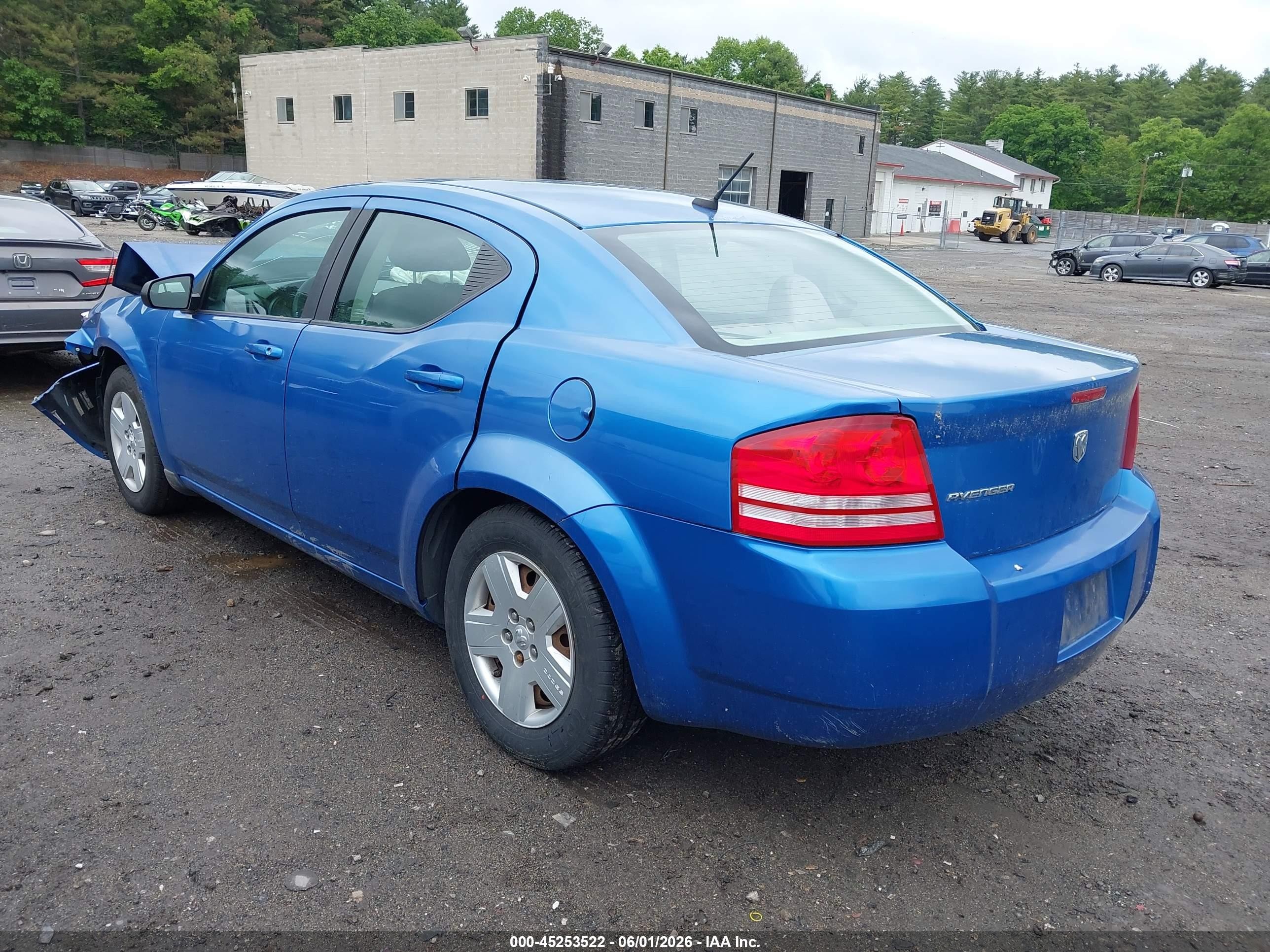 2008 Dodge Avenger Se Blue vin: 1B3LC46J78N195381