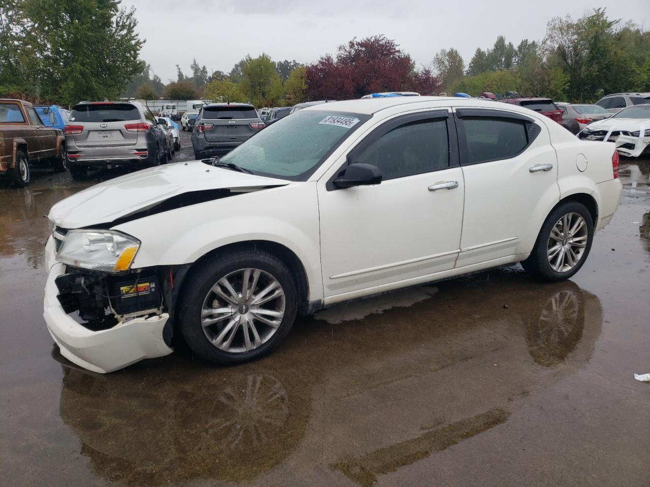 2008 Dodge Avenger Se White vin: 1B3LC46K28N669990