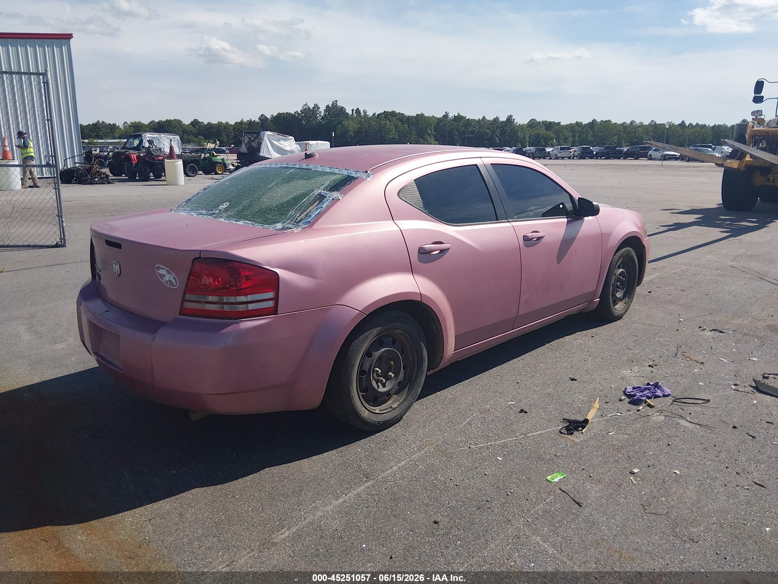 2008 Dodge Avenger Se Pink vin: 1B3LC46K38N184709