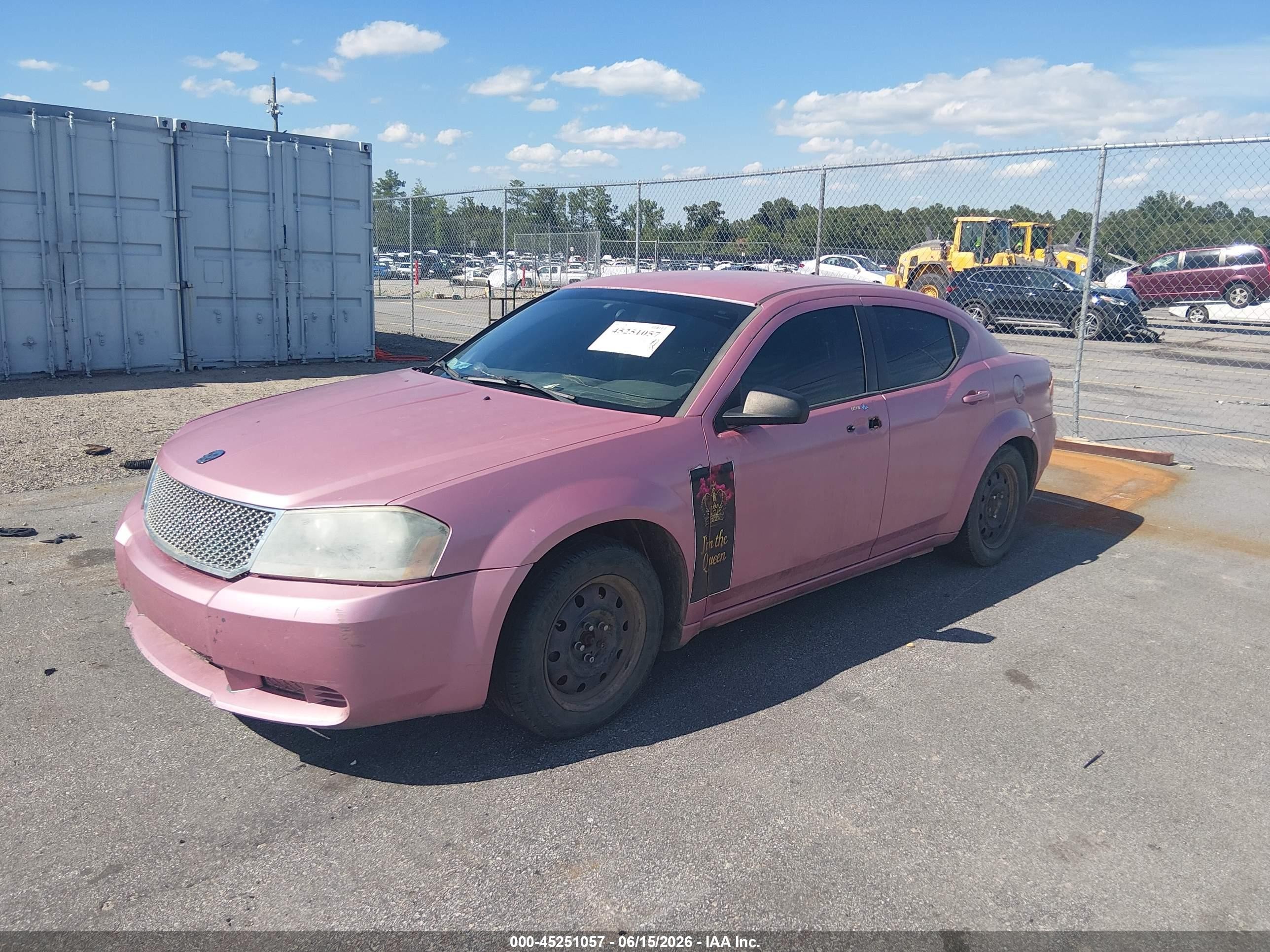2008 Dodge Avenger Se Pink vin: 1B3LC46K38N184709