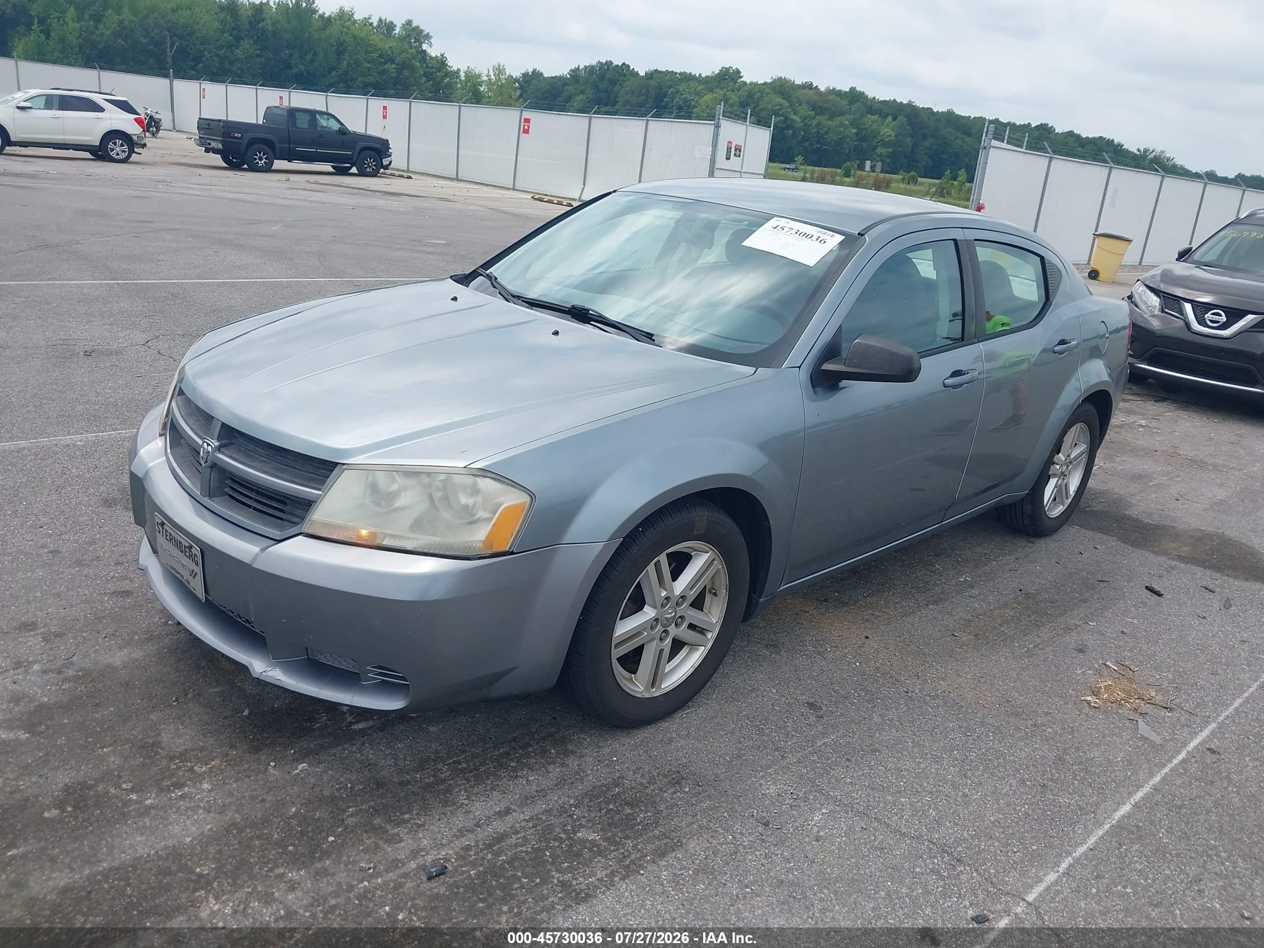 2008 Dodge Avenger Se Blue vin: 1B3LC46K38N595169