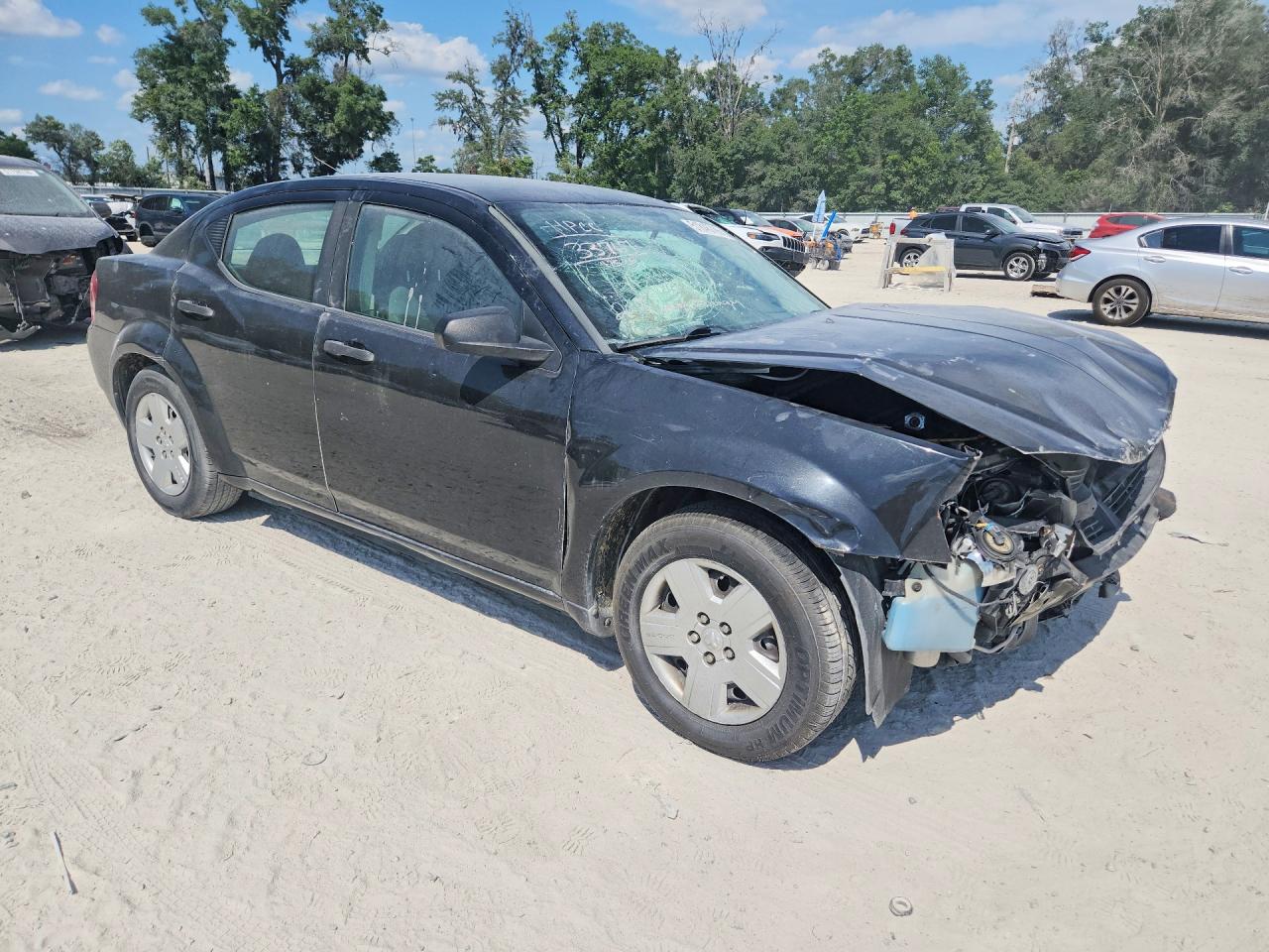 2008 Dodge Avenger Se Black vin: 1B3LC46K48N585525
