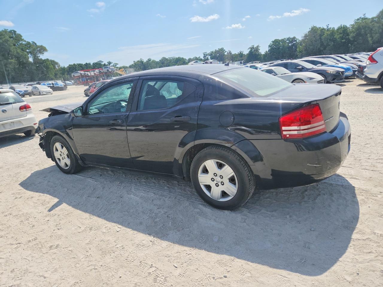 2008 Dodge Avenger Se Black vin: 1B3LC46K48N585525