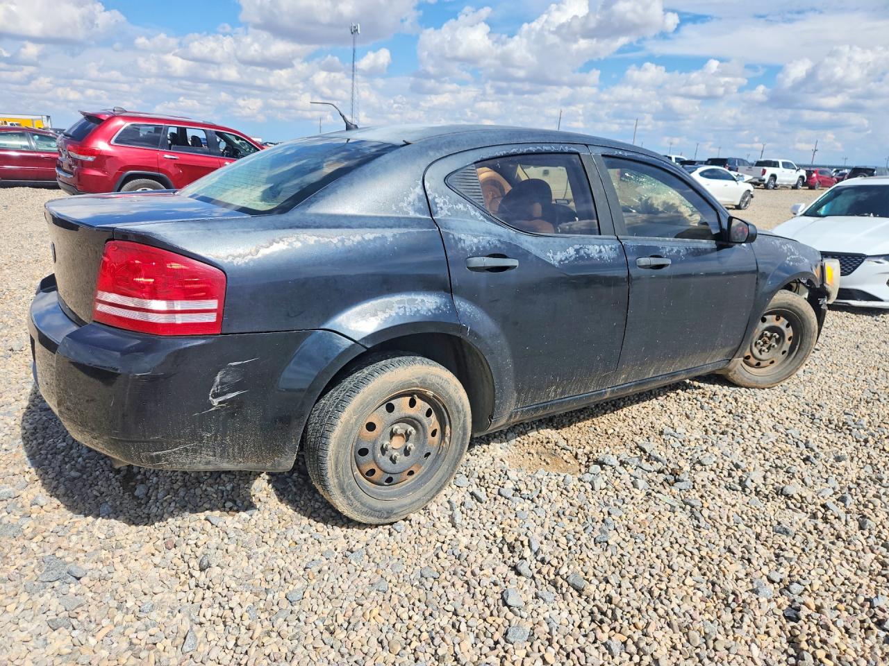2008 Dodge Avenger Se Black vin: 1B3LC46K48N613808