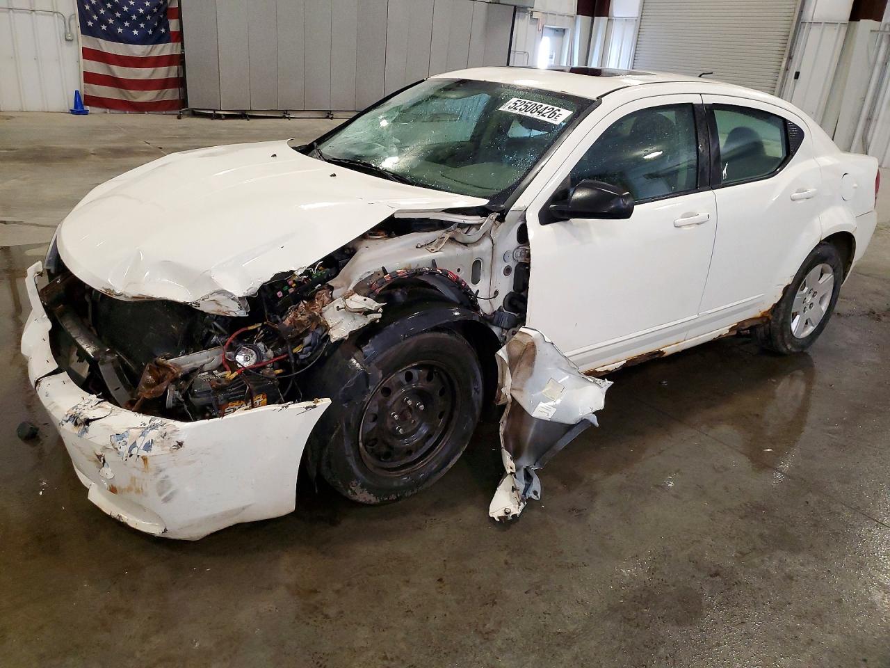 2008 Dodge Avenger Se White vin: 1B3LC46K48N682885