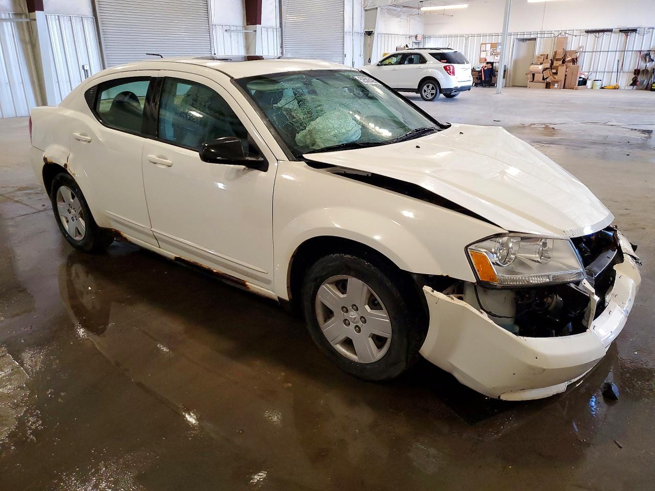 2008 Dodge Avenger Se White vin: 1B3LC46K48N682885