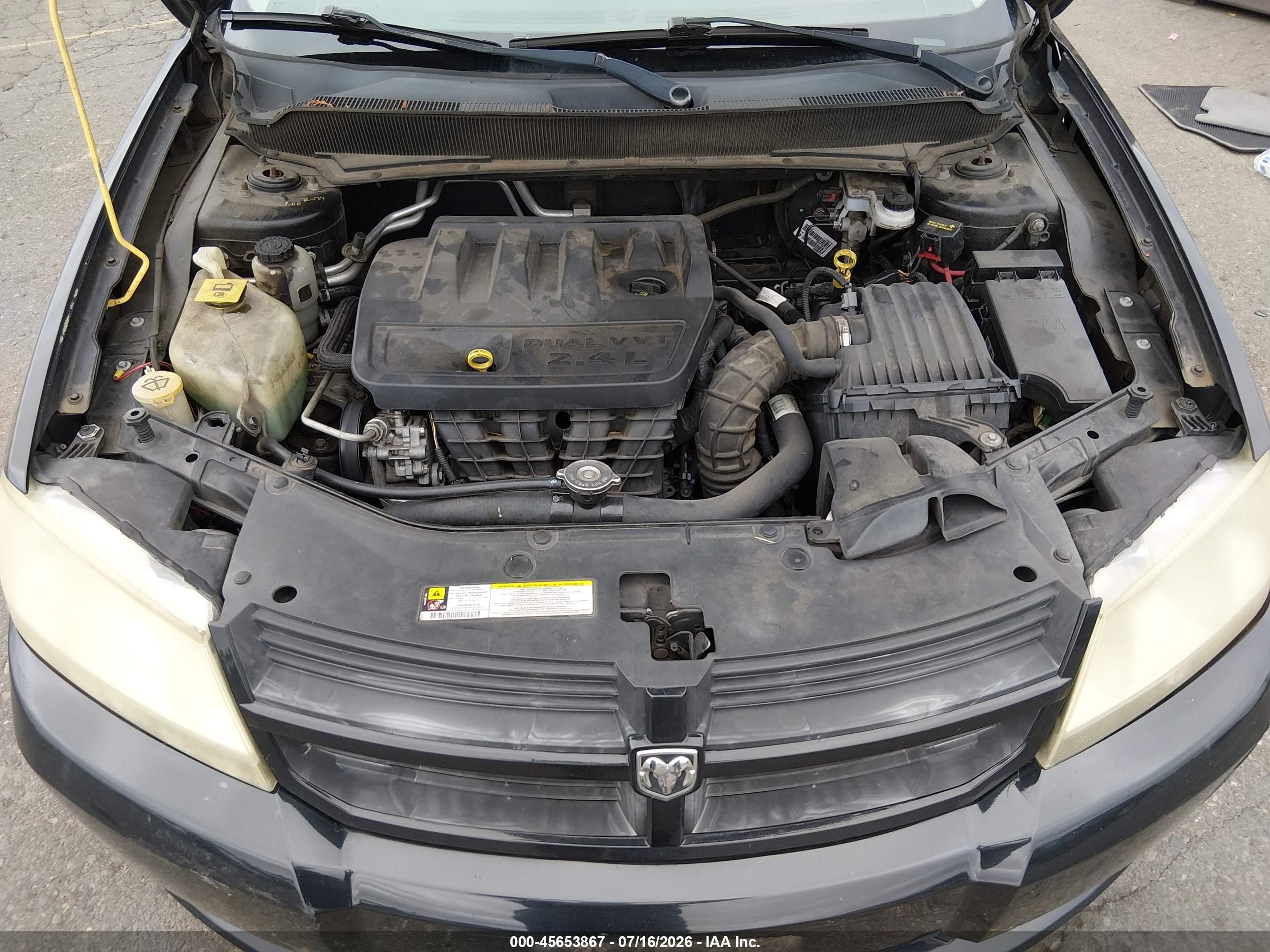 2008 Dodge Avenger Se Black vin: 1B3LC46K68N286375