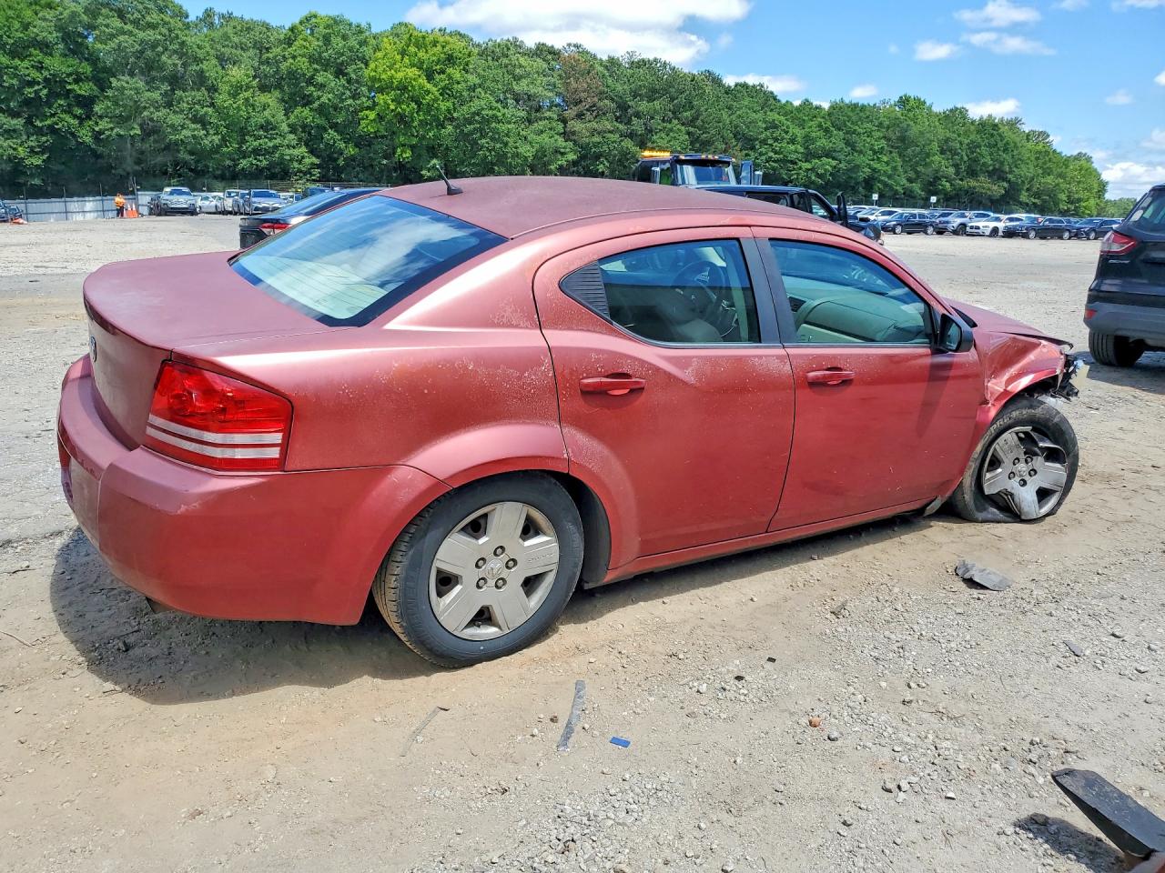 2008 Dodge Avenger Se Red vin: 1B3LC46K88N587181