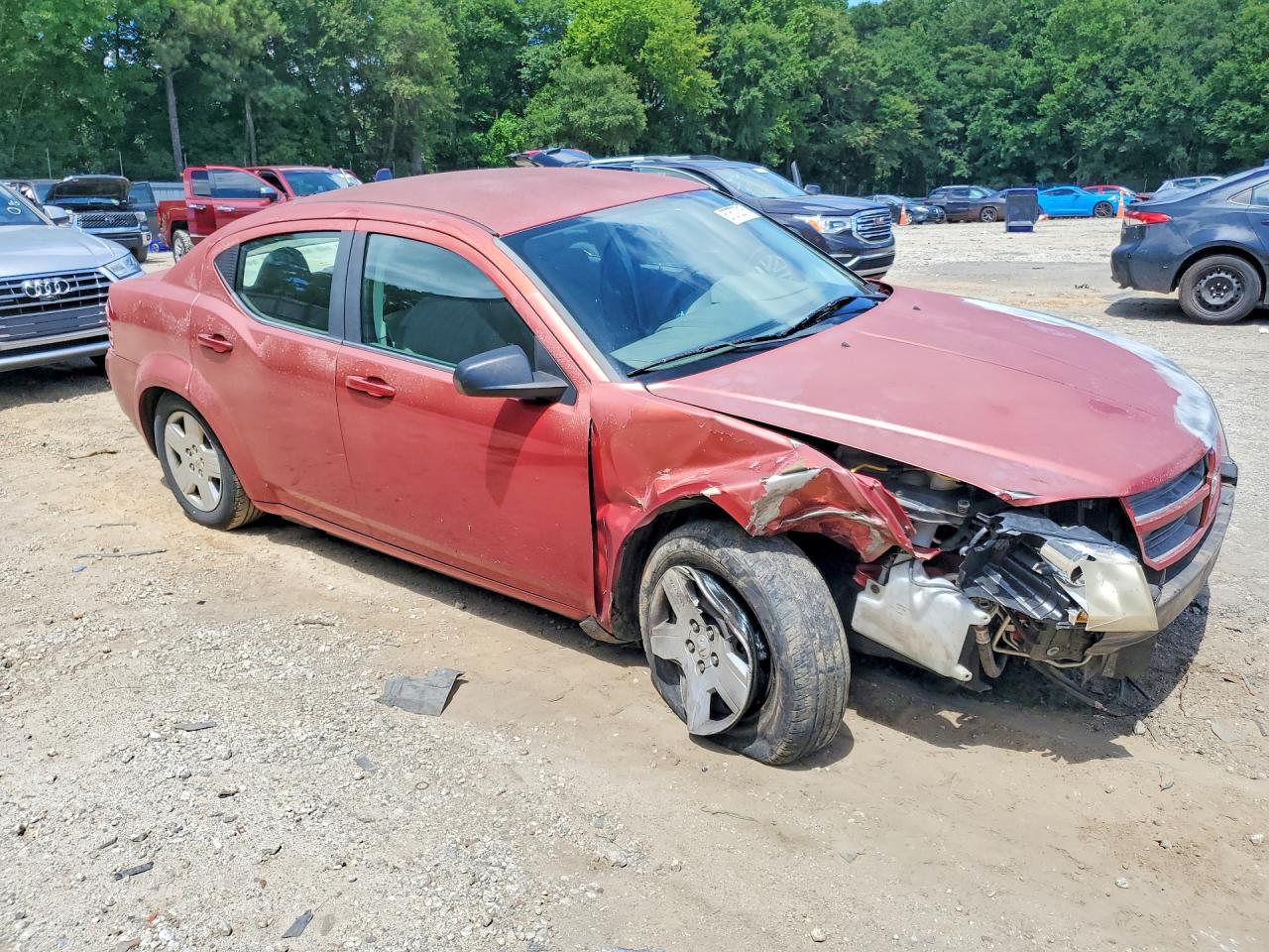 2008 Dodge Avenger Se Red vin: 1B3LC46K88N587181