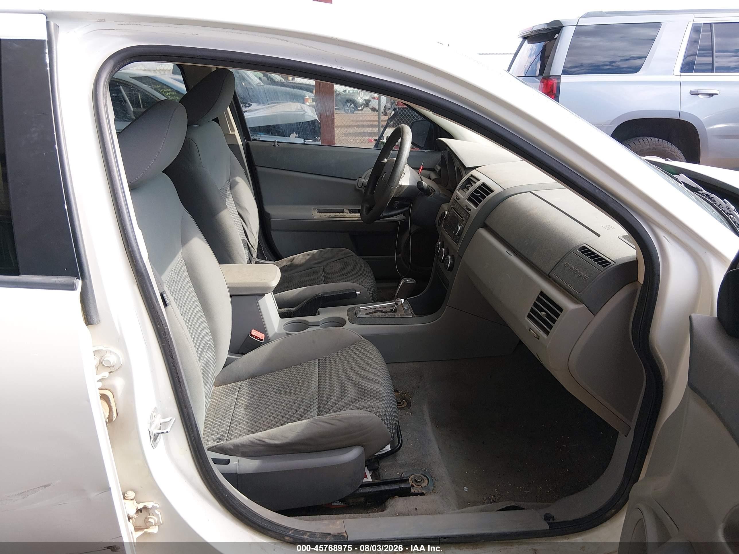 2008 Dodge Avenger Se White vin: 1B3LC46K88N622933