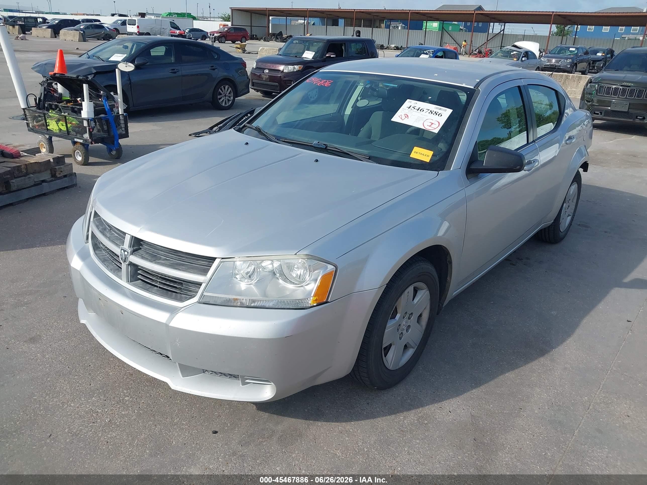 2008 Dodge Avenger Se Silver vin: 1B3LC46K98N537955