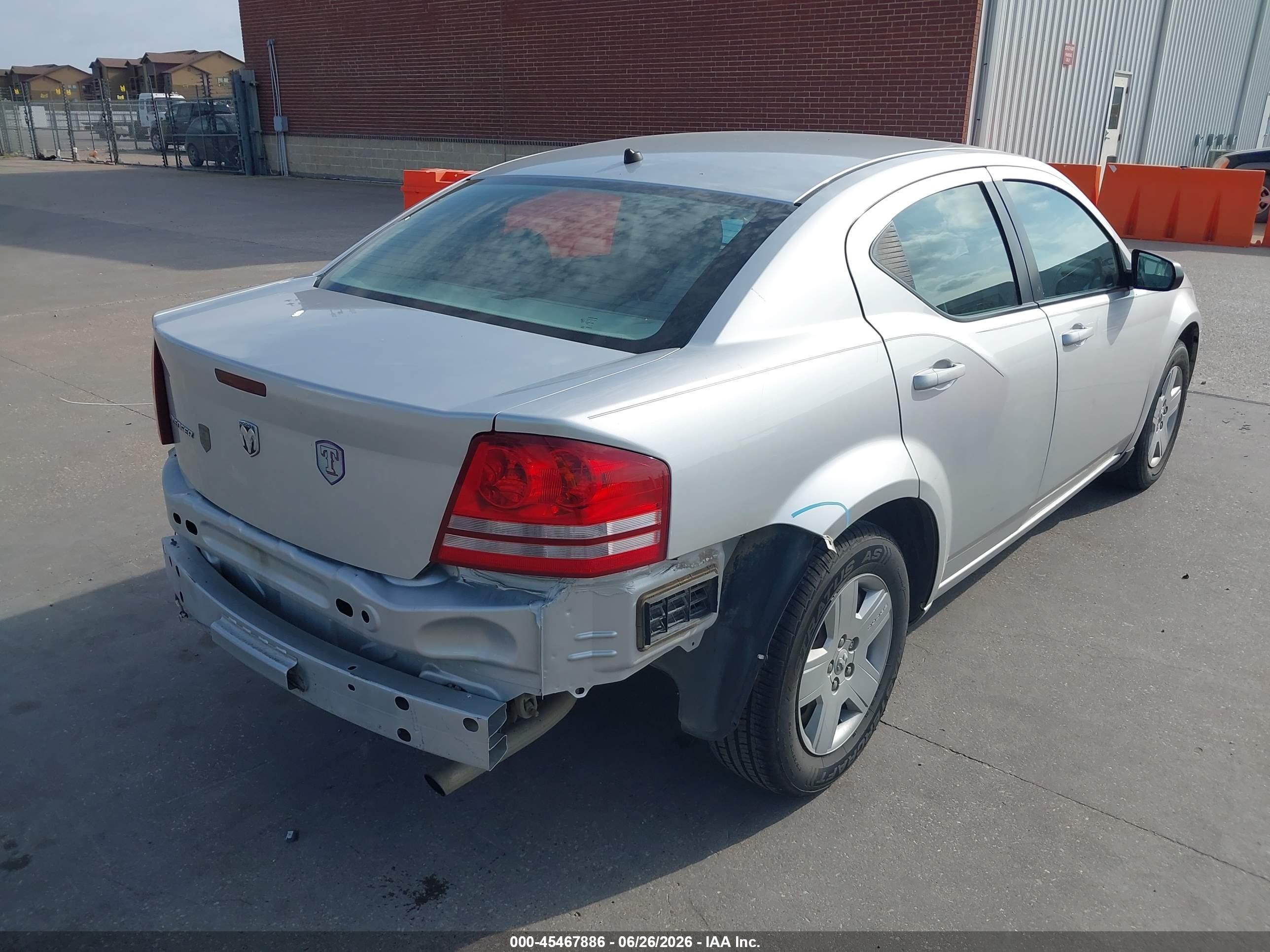2008 Dodge Avenger Se Silver vin: 1B3LC46K98N537955