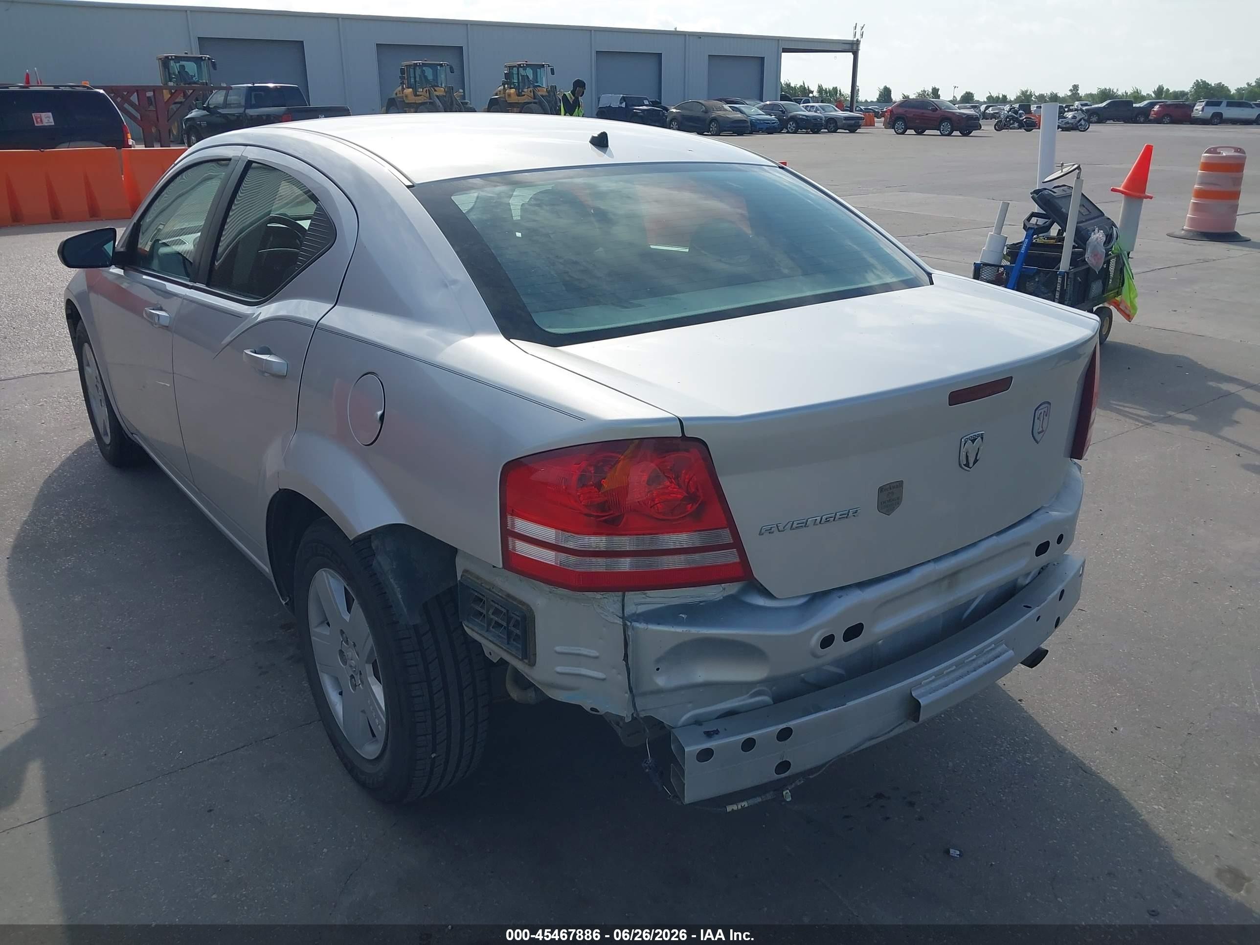 2008 Dodge Avenger Se Silver vin: 1B3LC46K98N537955