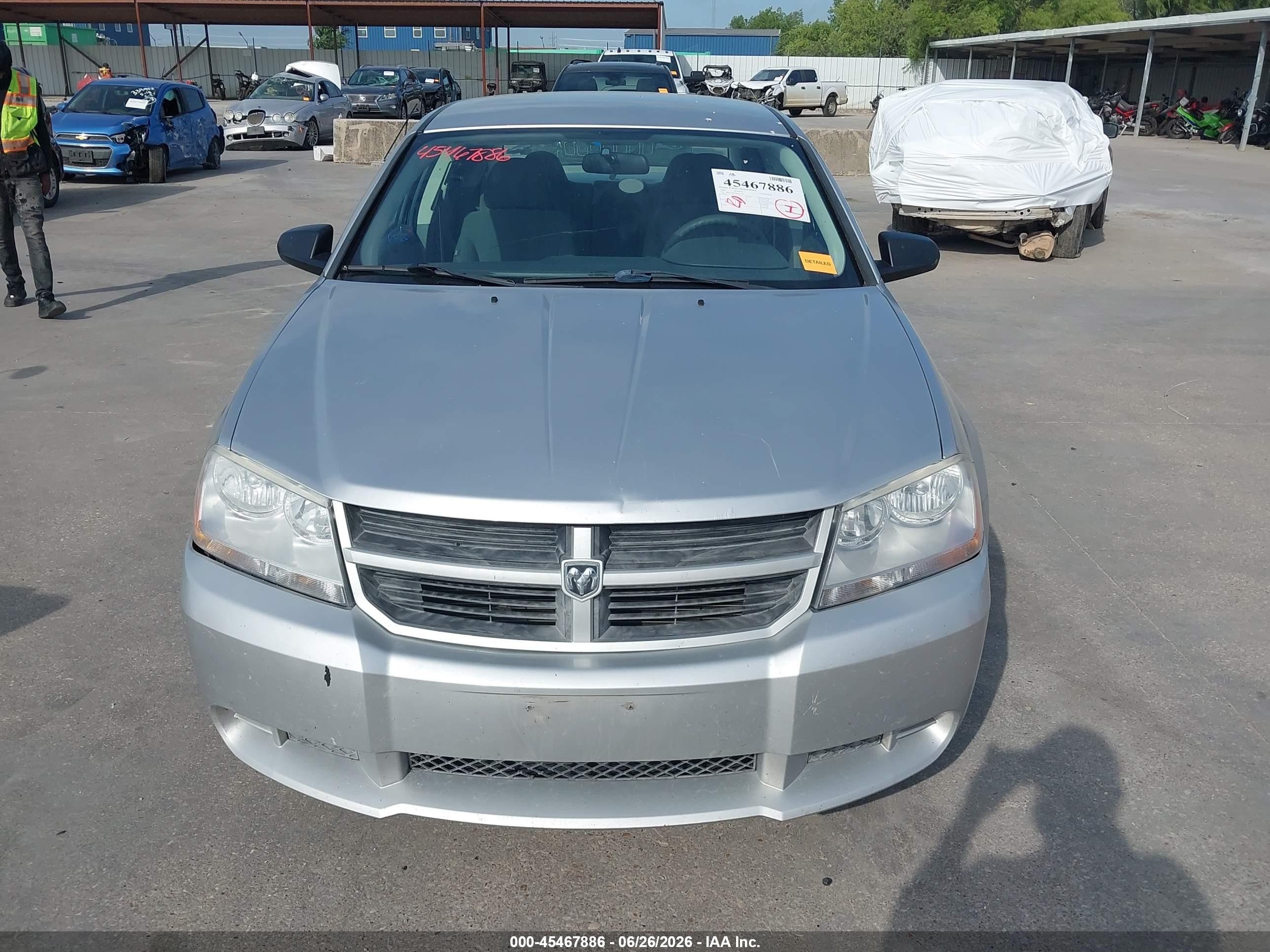 2008 Dodge Avenger Se Silver vin: 1B3LC46K98N537955
