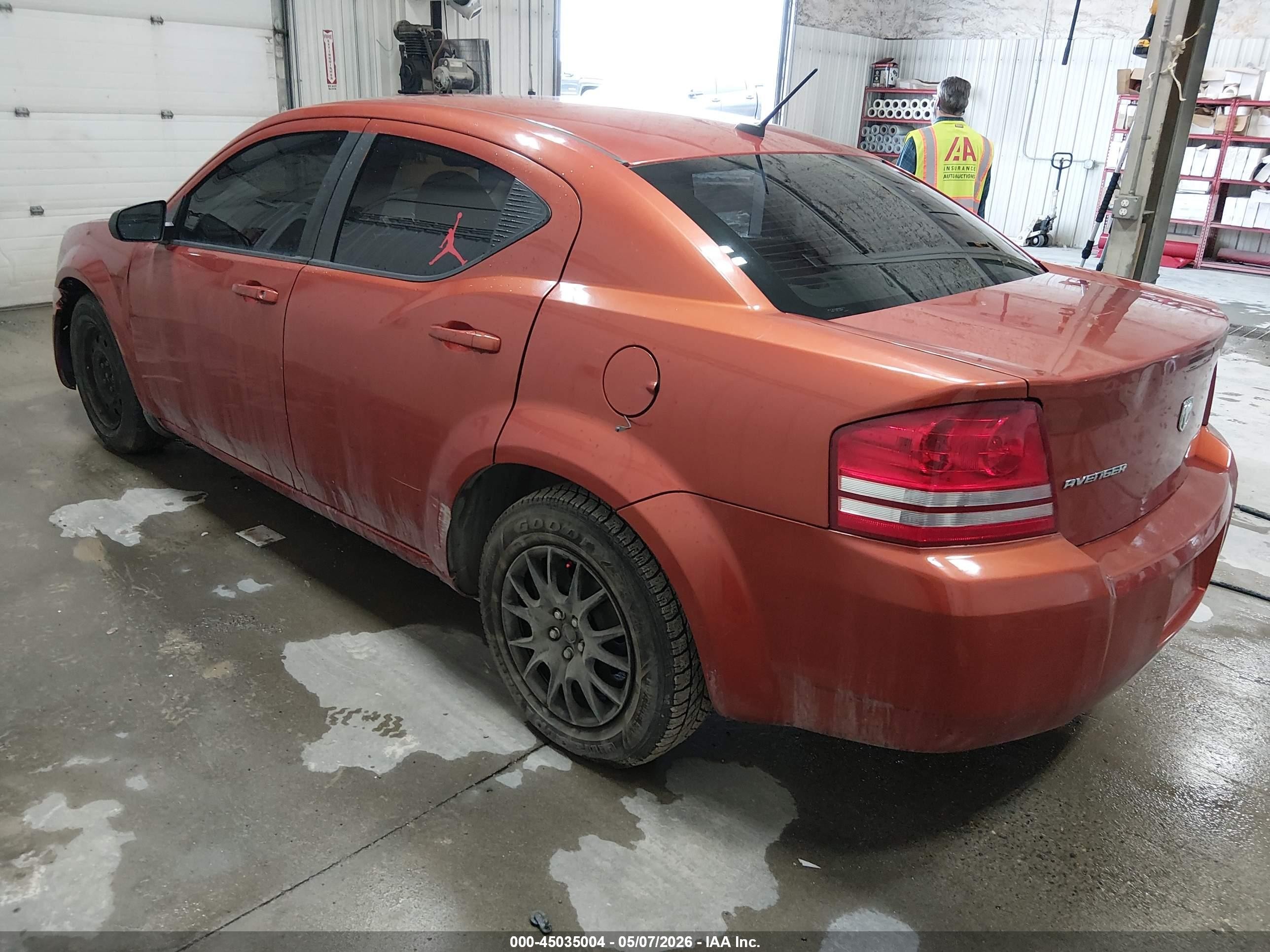 2008 Dodge Avenger Se Orange vin: 1B3LC46K98N691565