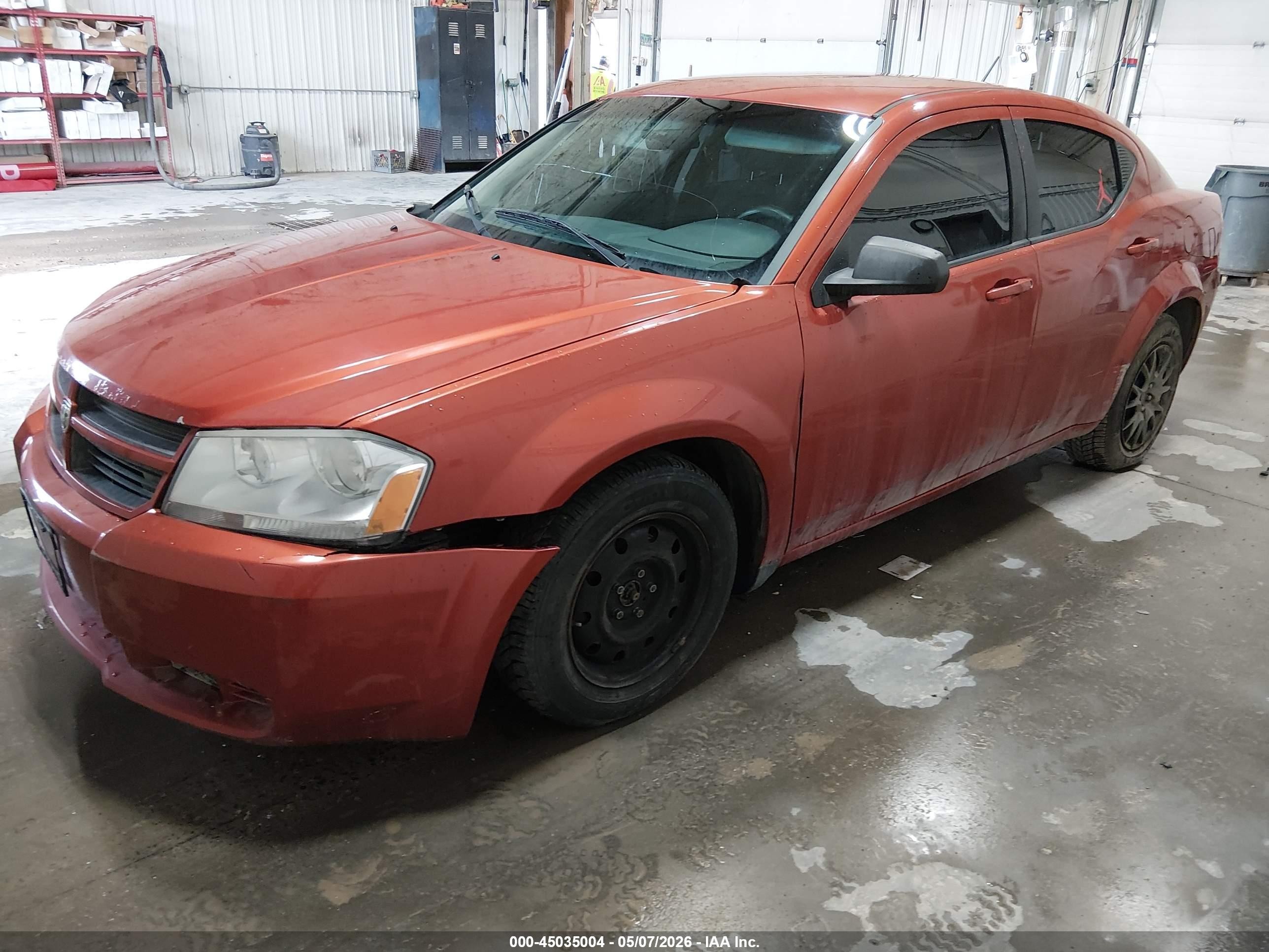 2008 Dodge Avenger Se Orange vin: 1B3LC46K98N691565