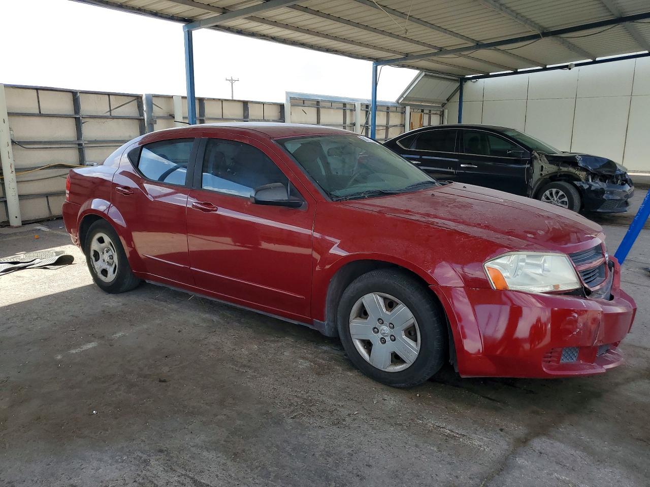2008 Dodge Avenger Se Maroon vin: 1B3LC46KX8N175750