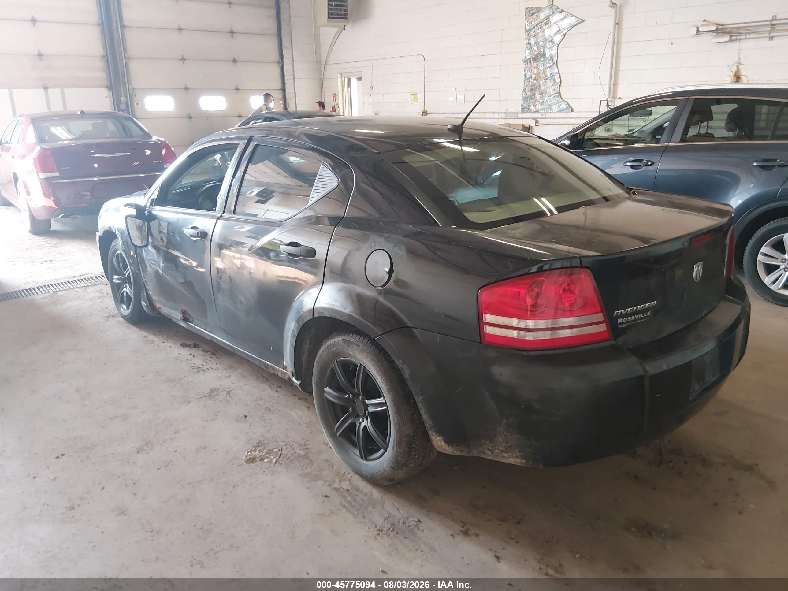2008 Dodge Avenger Se Black vin: 1B3LC46KX8N295953