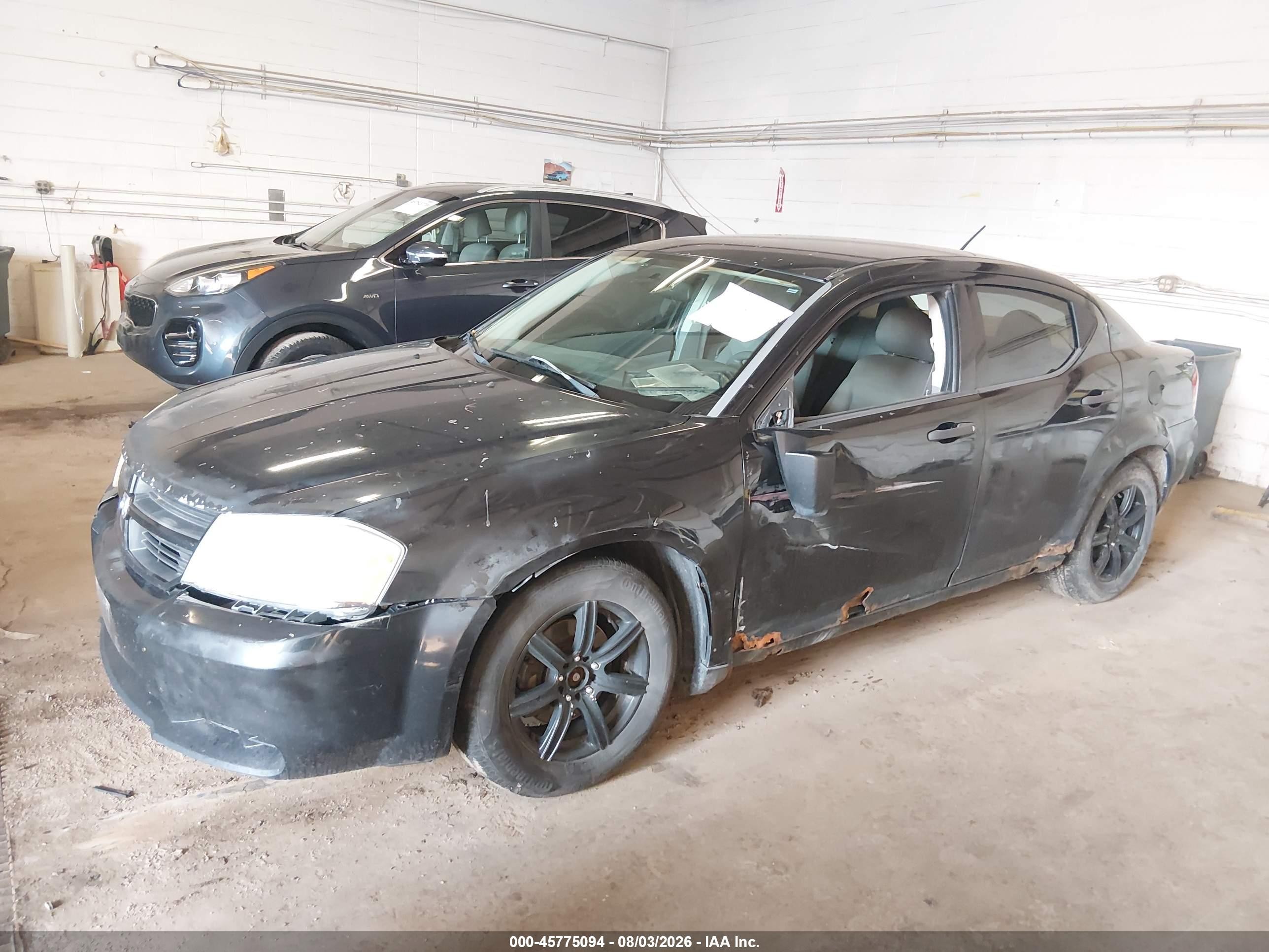 2008 Dodge Avenger Se Black vin: 1B3LC46KX8N295953
