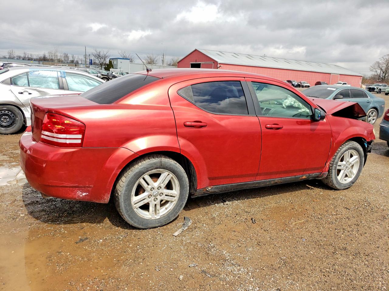 2008 Dodge Avenger Se Red vin: 1B3LC46KX8N606748