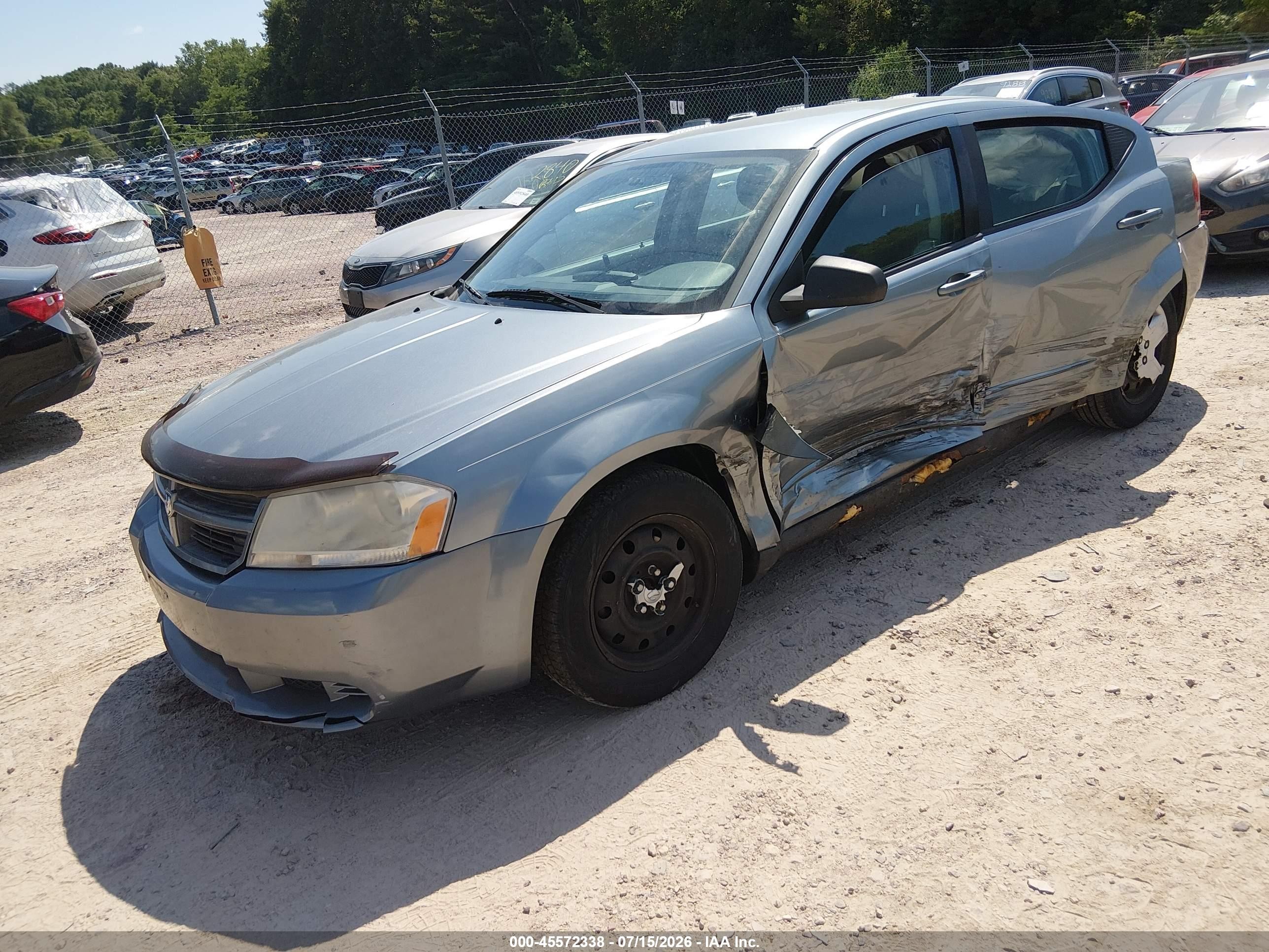 2008 Dodge Avenger Se Gray vin: 1B3LC46KX8N687024