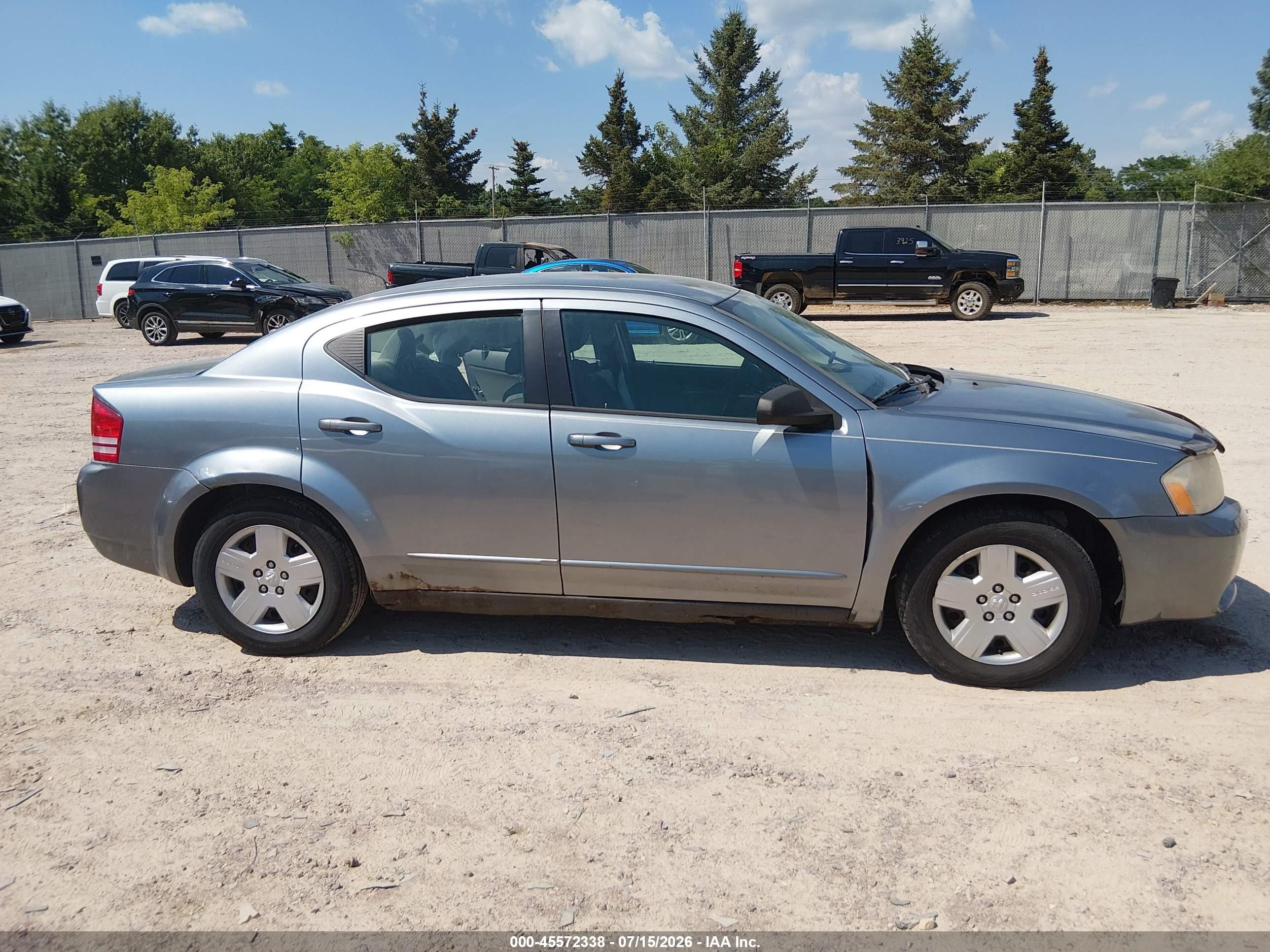 2008 Dodge Avenger Se Gray vin: 1B3LC46KX8N687024