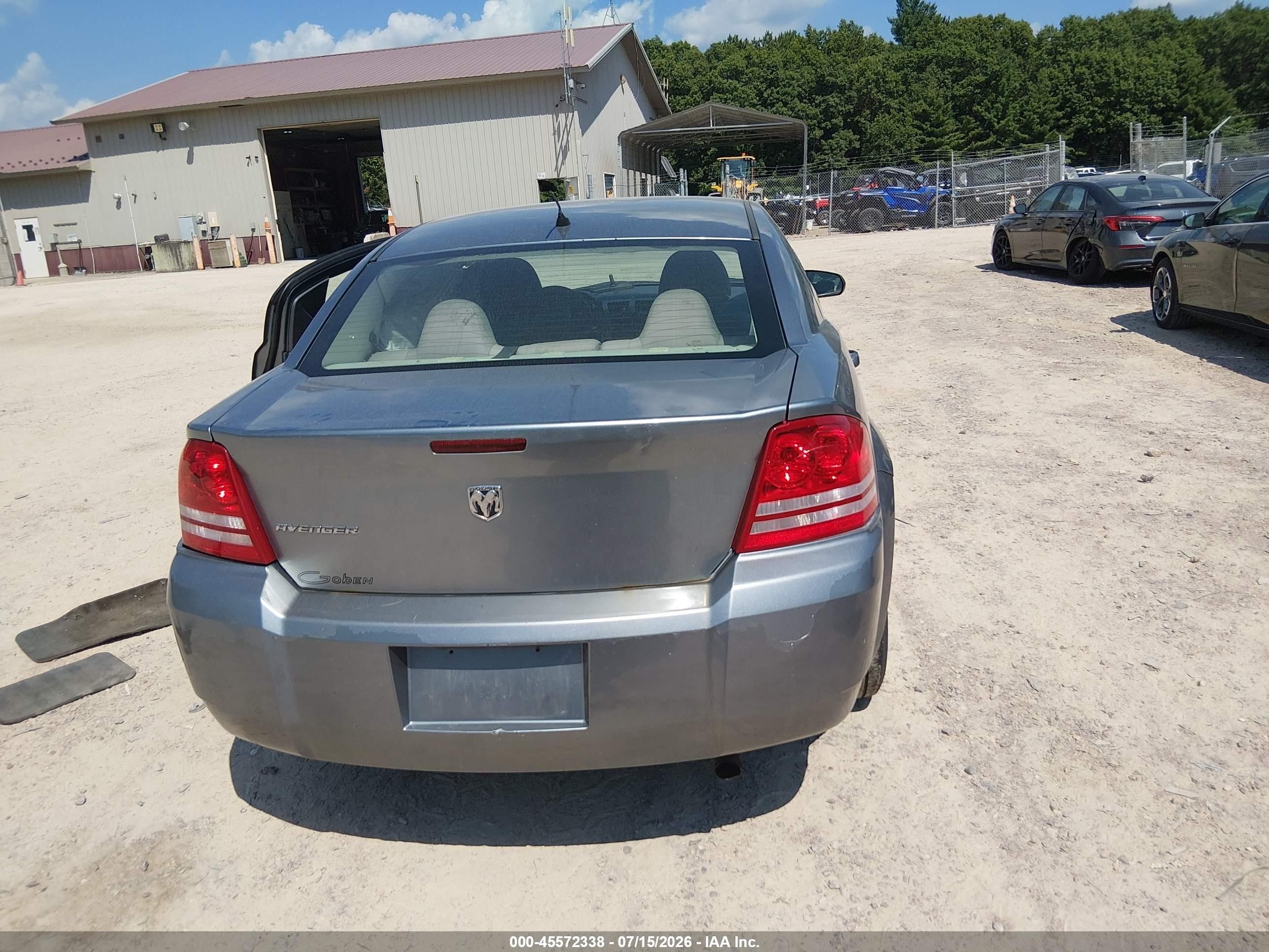 2008 Dodge Avenger Se Gray vin: 1B3LC46KX8N687024