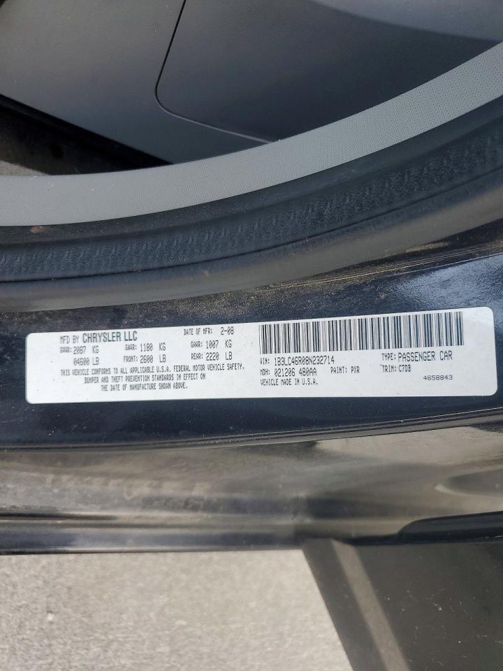 2008 Dodge Avenger Se Black vin: 1B3LC46R08N232714