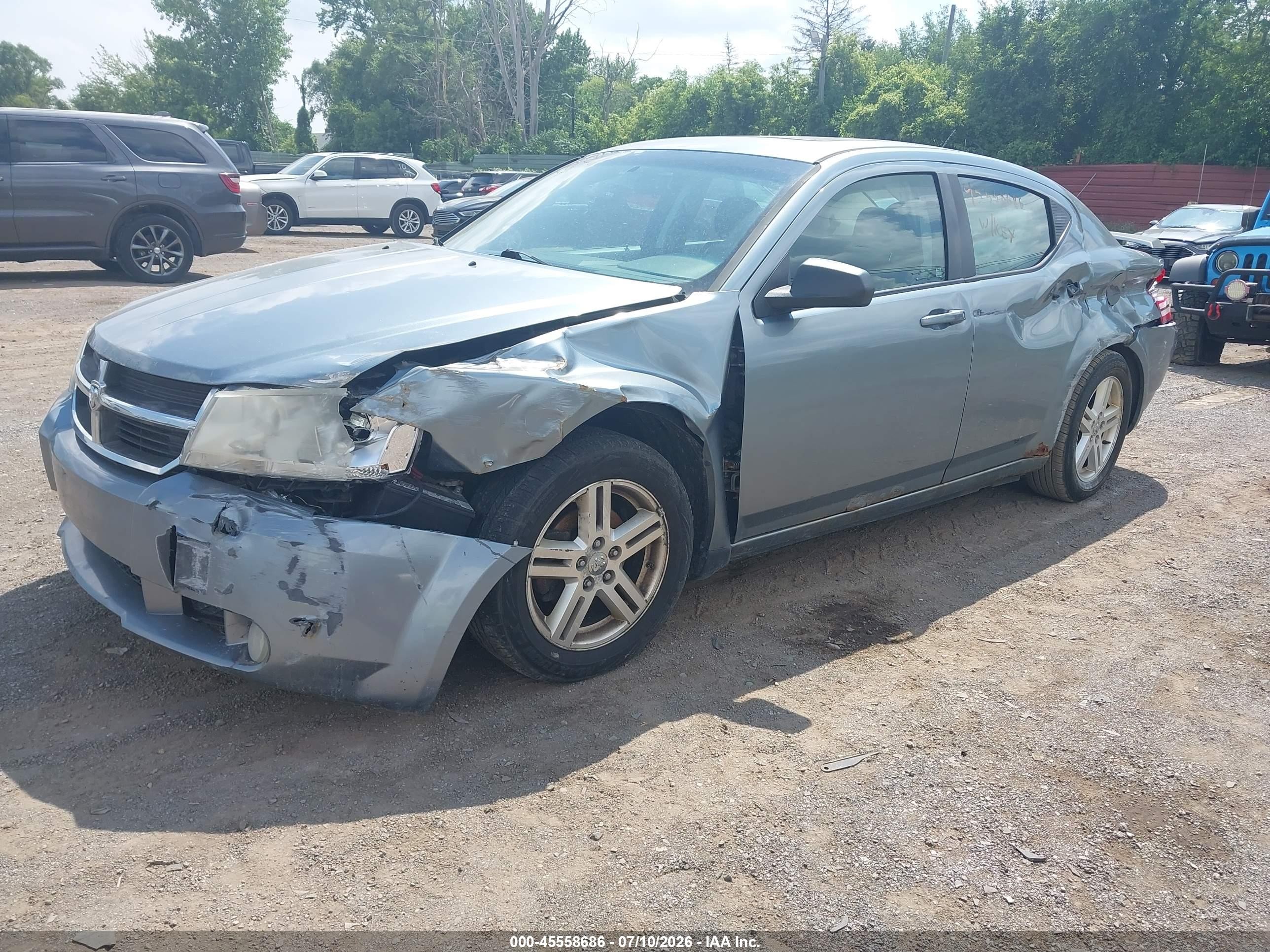 2009 Dodge Avenger Sxt Silver vin: 1B3LC56B19N508747