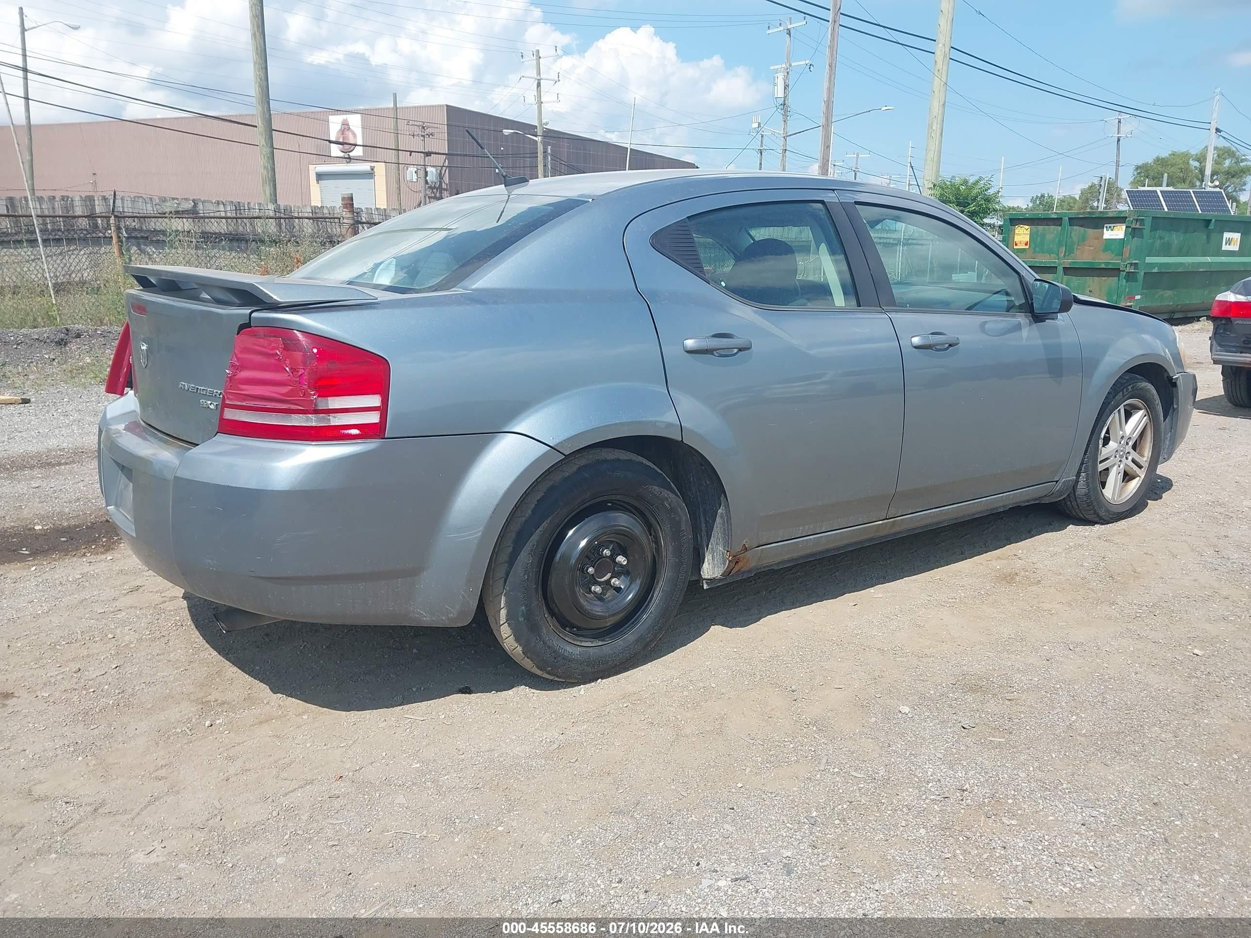 2009 Dodge Avenger Sxt Silver vin: 1B3LC56B19N508747