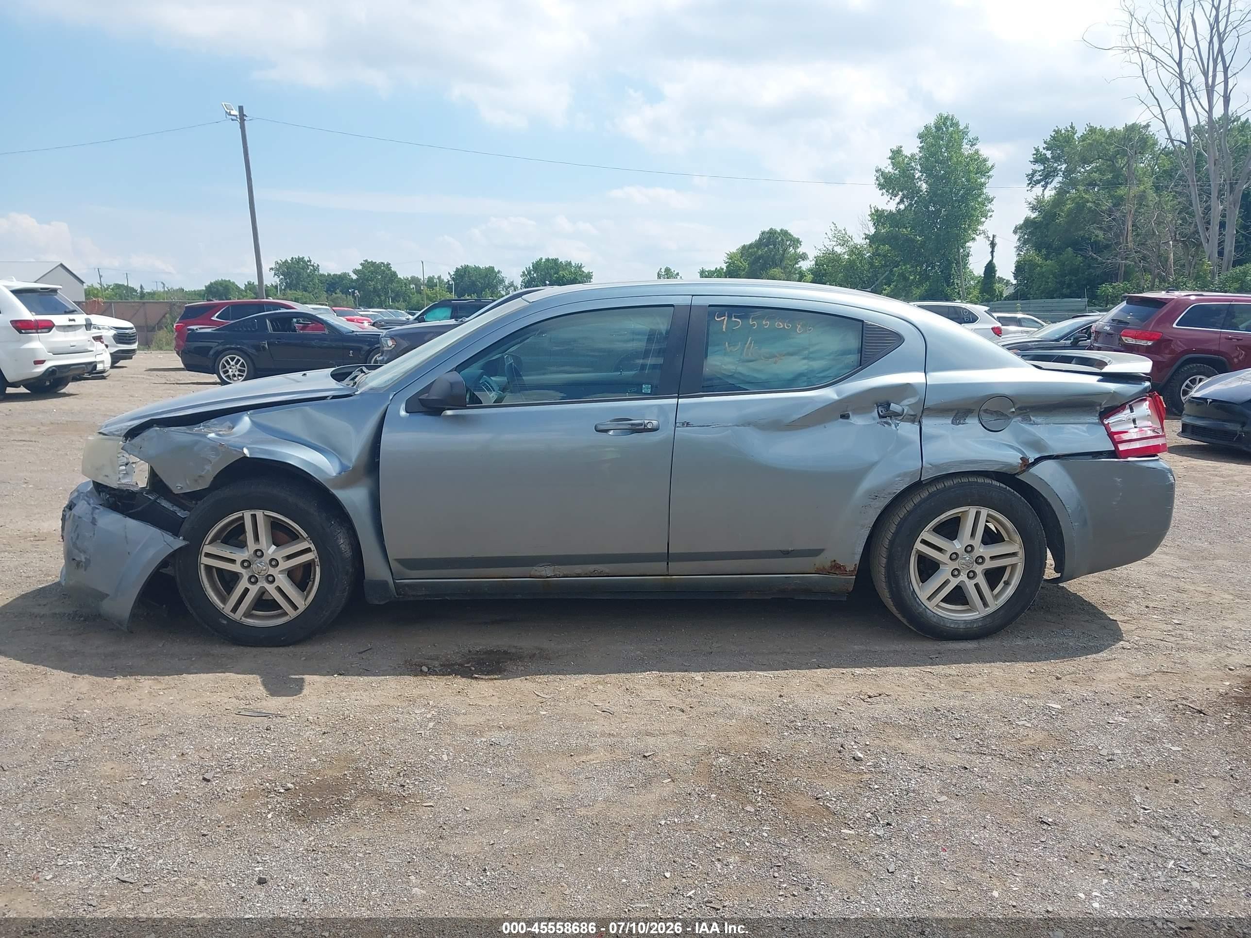 2009 Dodge Avenger Sxt Silver vin: 1B3LC56B19N508747