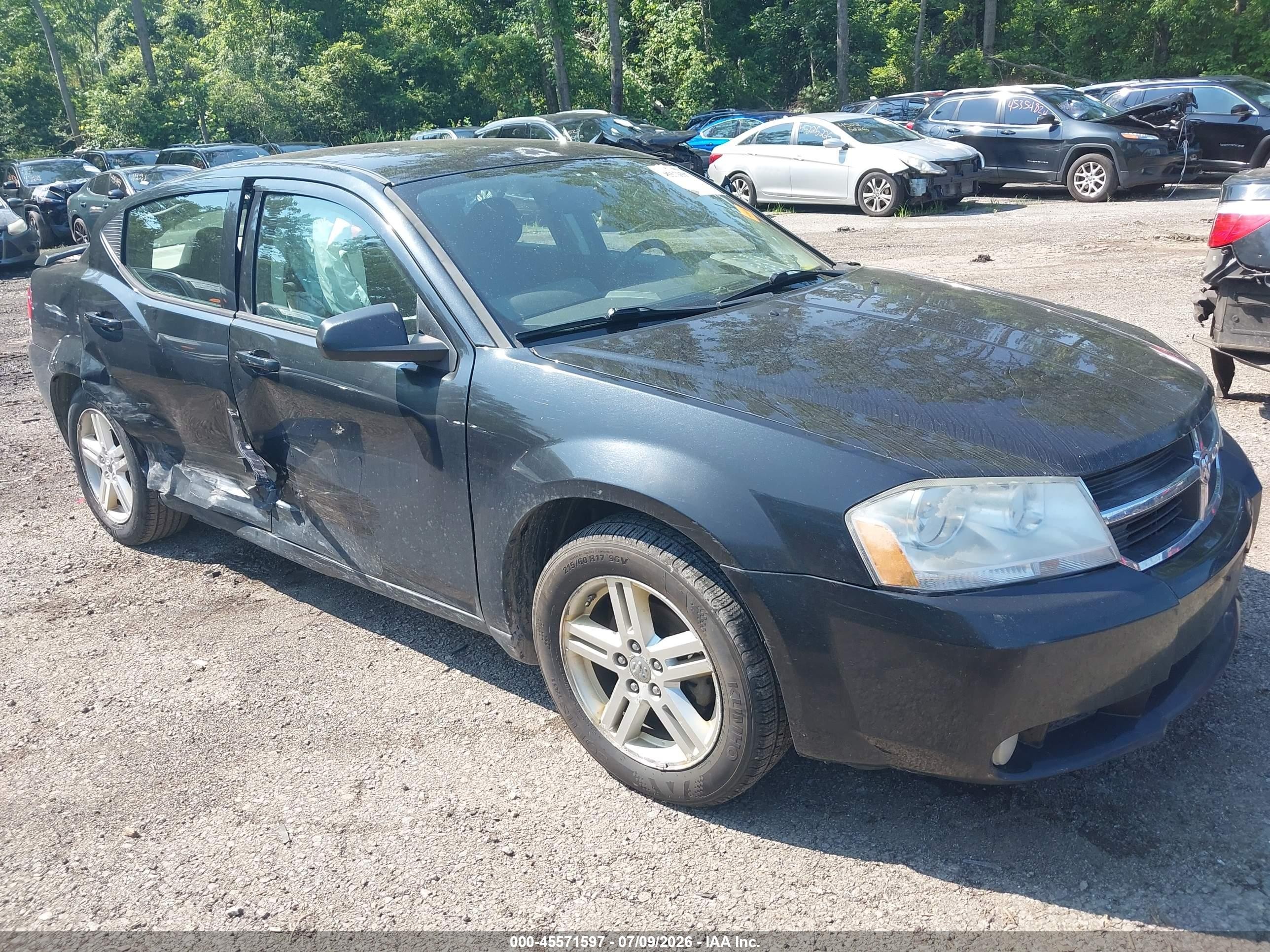 2009 Dodge Avenger Sxt Black vin: 1B3LC56B19N526097