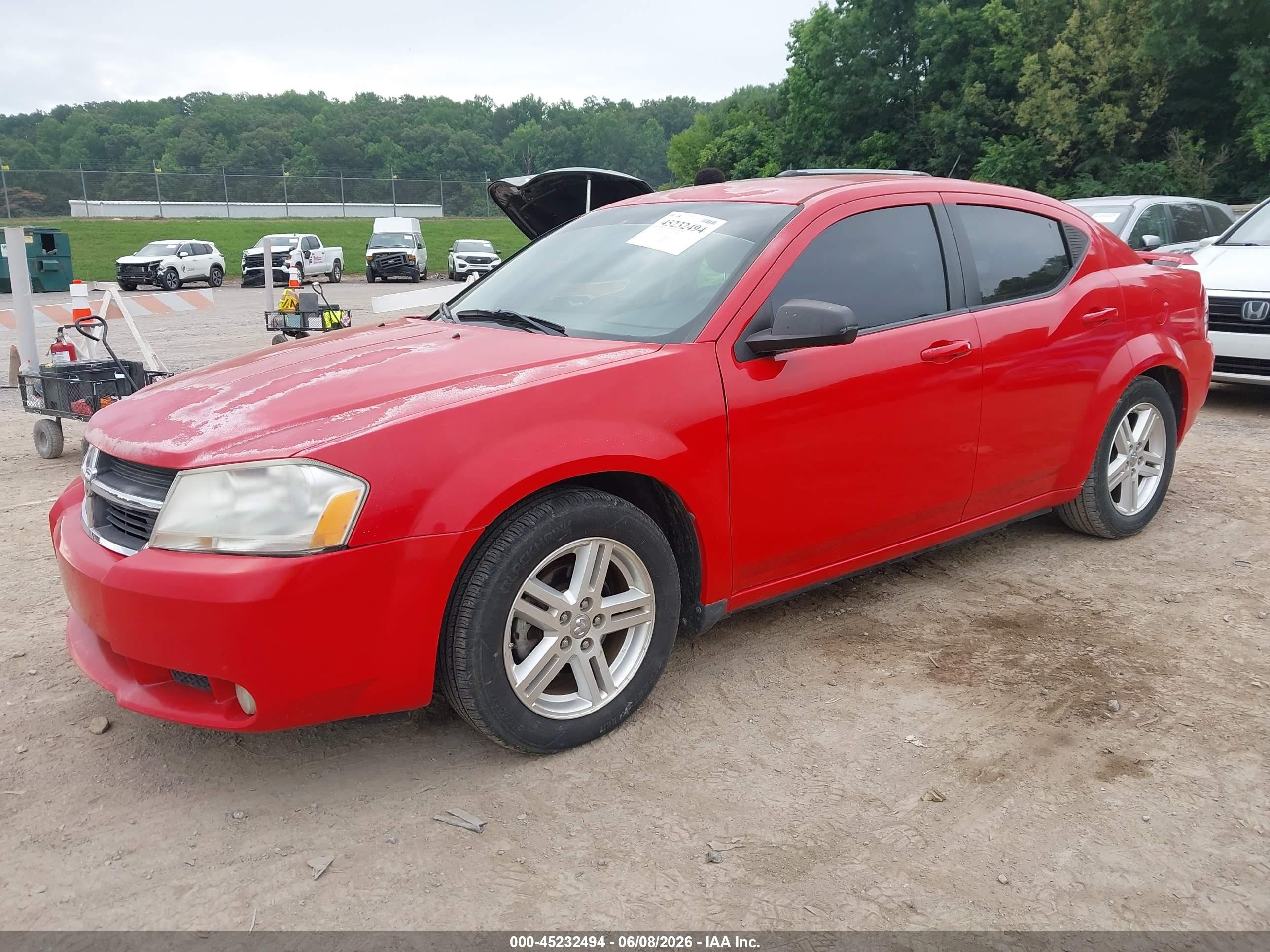 2009 Dodge Avenger R/t Red vin: 1B3LC56B19N528920