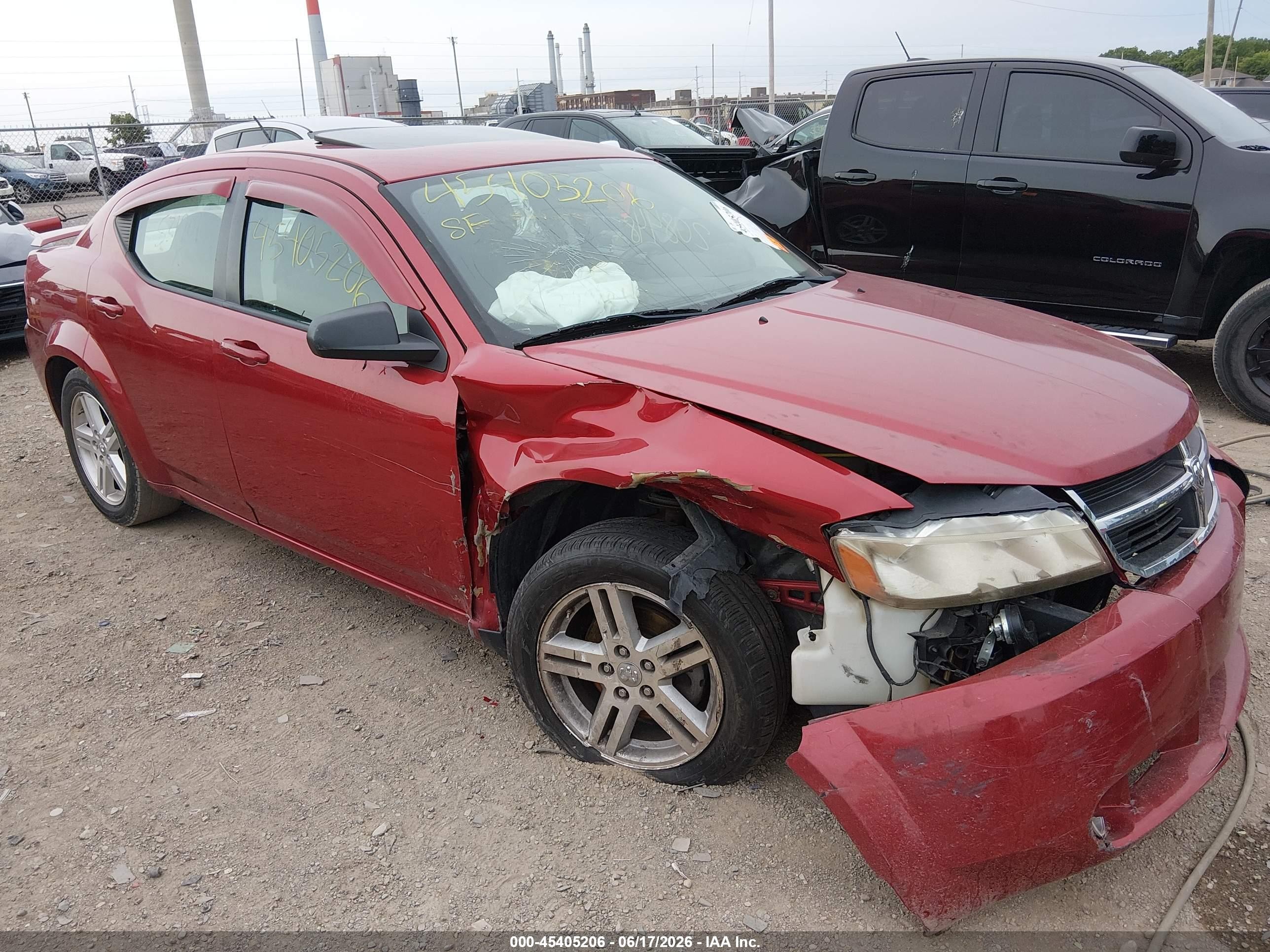 2009 Dodge Avenger Sxt Red vin: 1B3LC56B19N531901