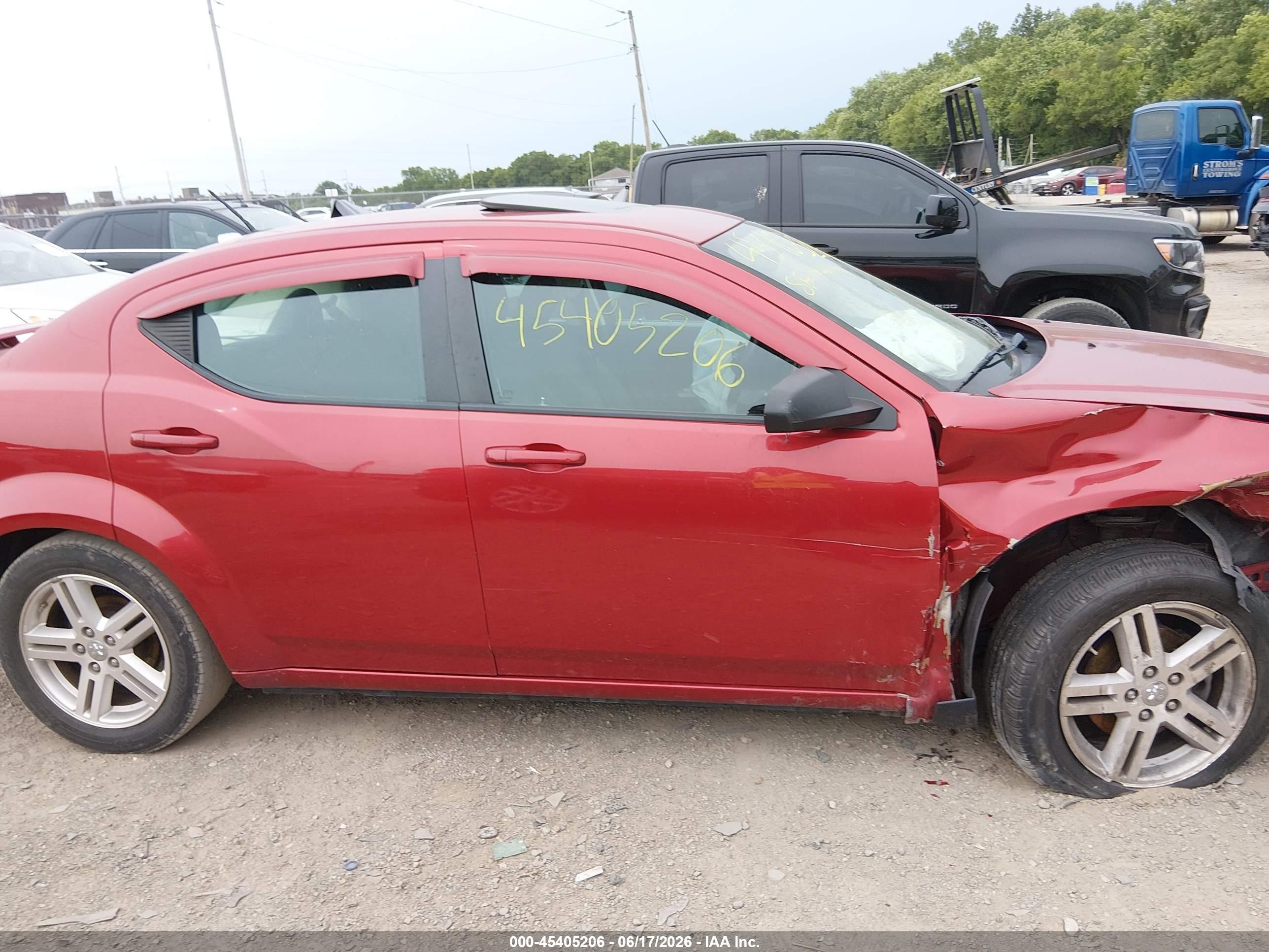 2009 Dodge Avenger Sxt Red vin: 1B3LC56B19N531901