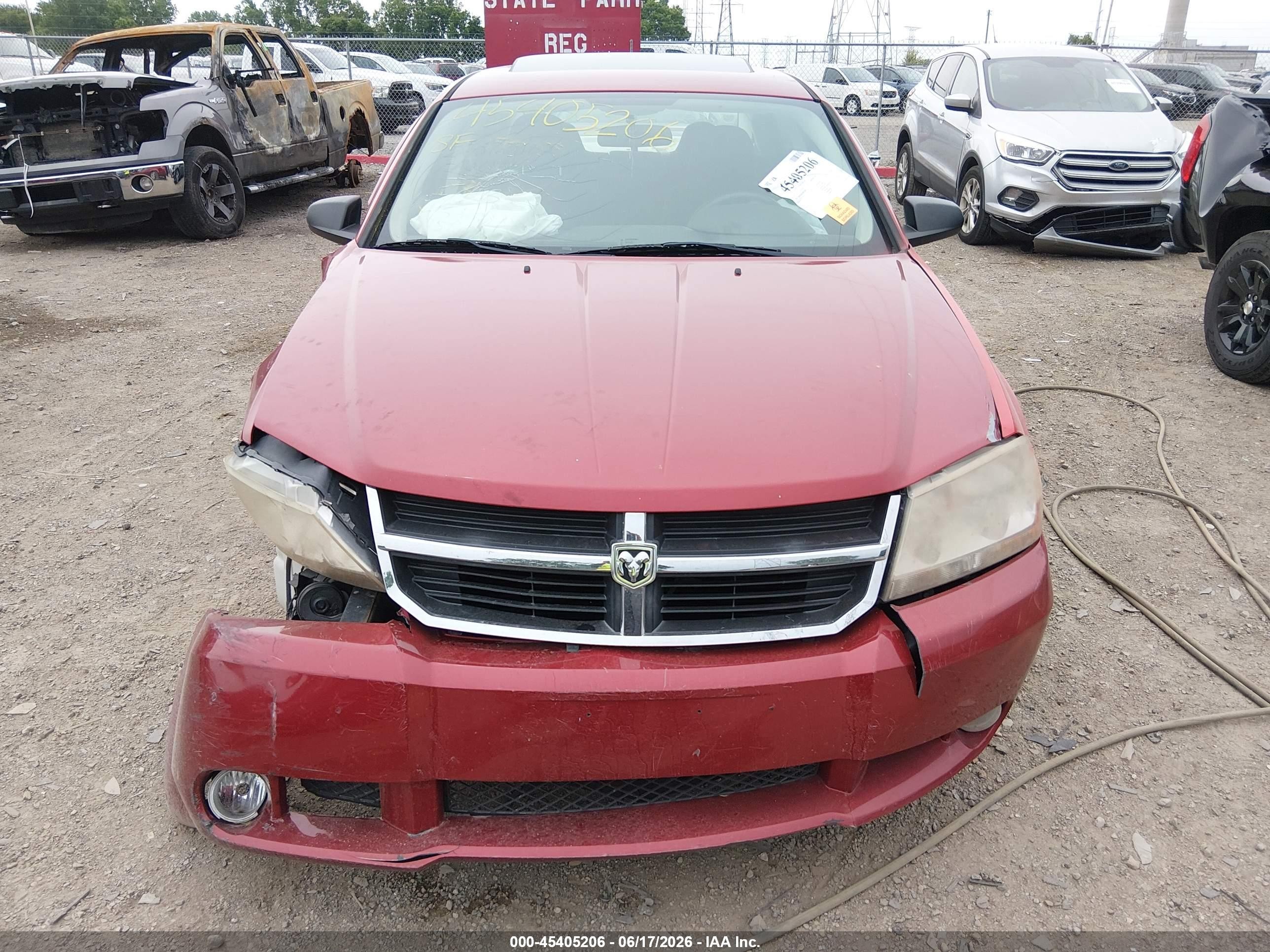 2009 Dodge Avenger Sxt Red vin: 1B3LC56B19N531901